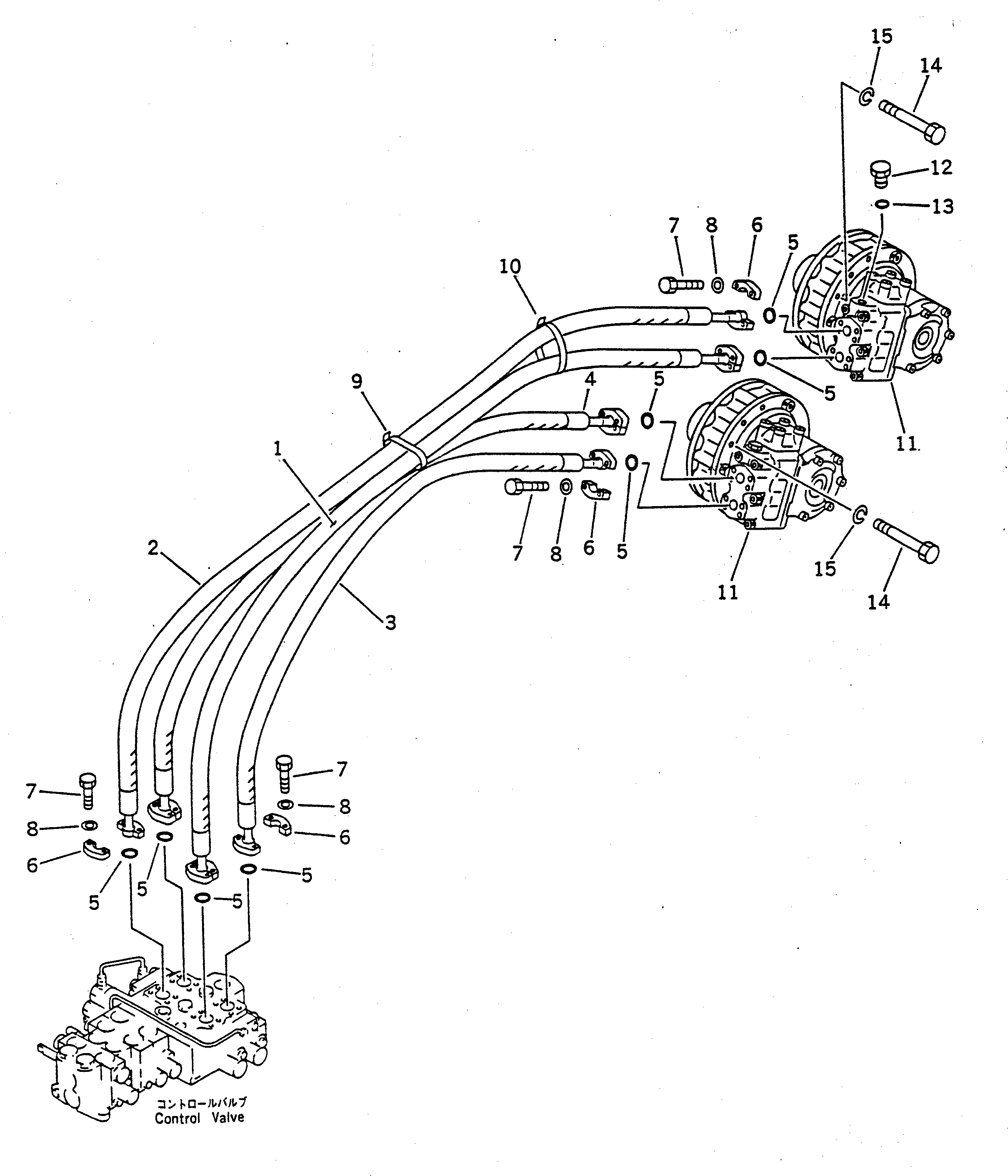 Шланг 07114-01217 Komatsu