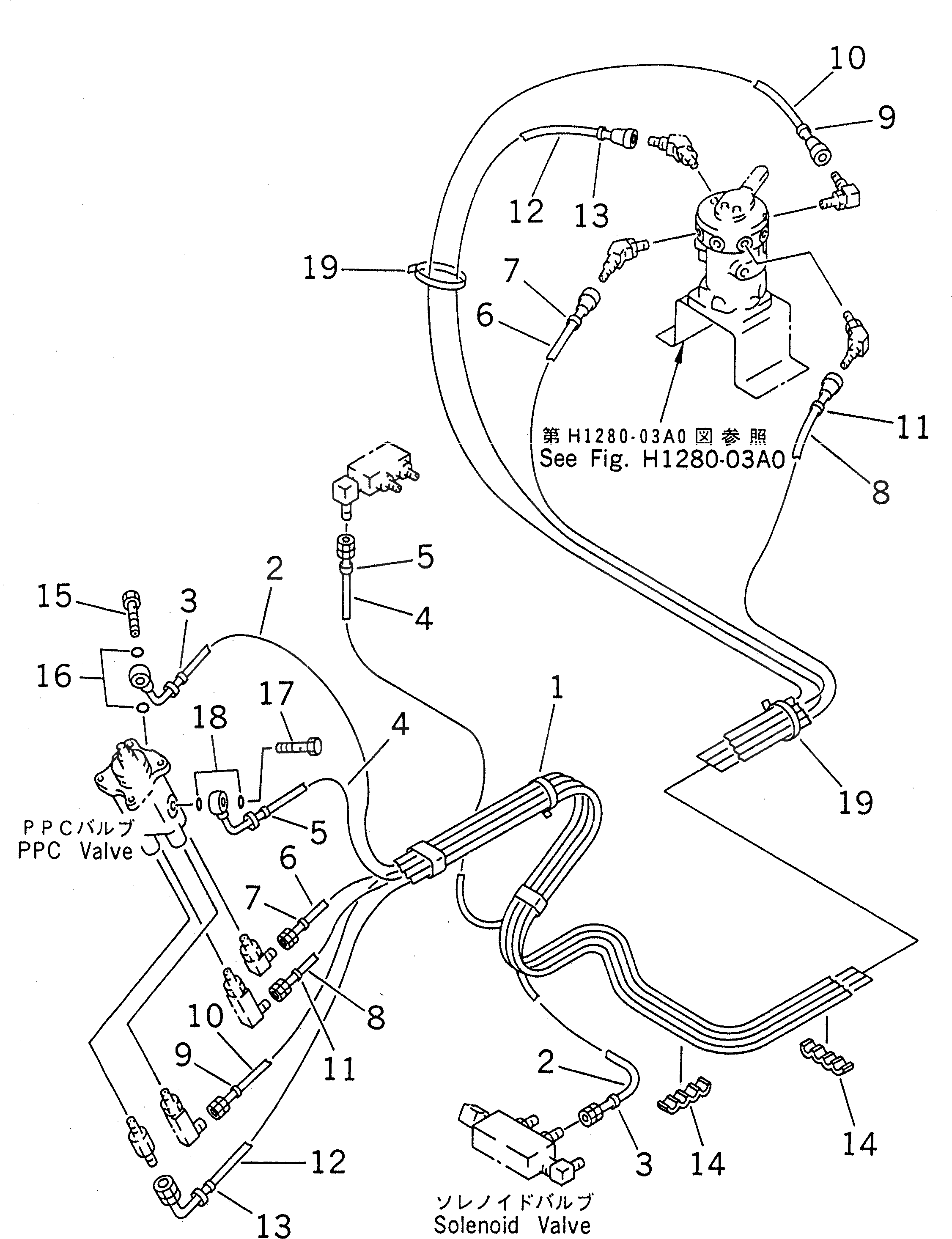 Шланг 20Y-62-23781 Komatsu