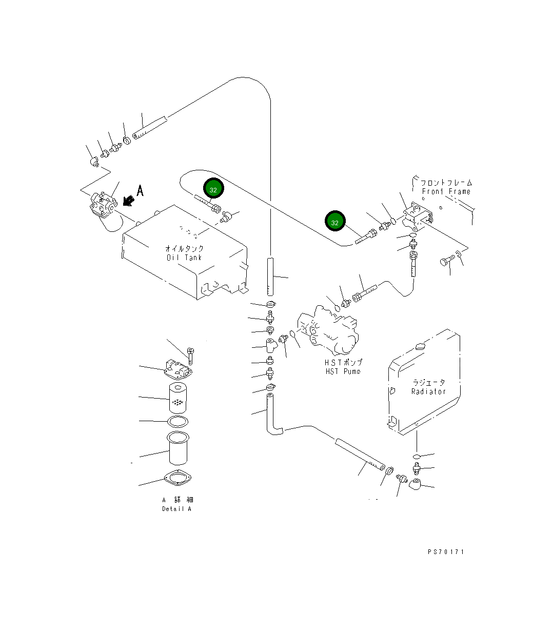 Шланг 258-06-54160 Komatsu