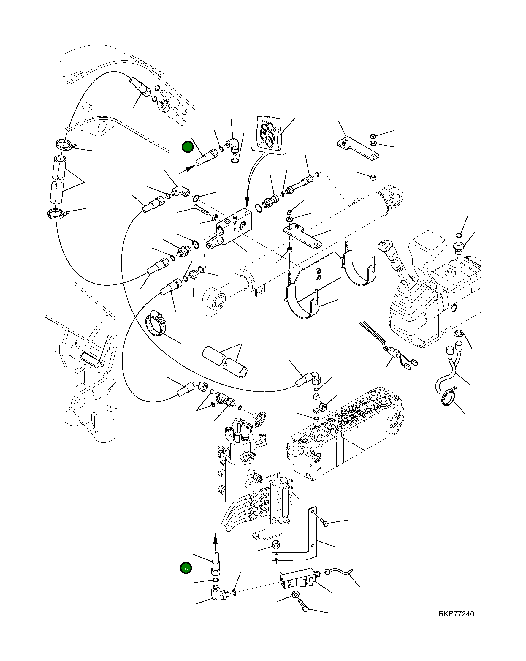 Шланг 22F-60-23110 Komatsu