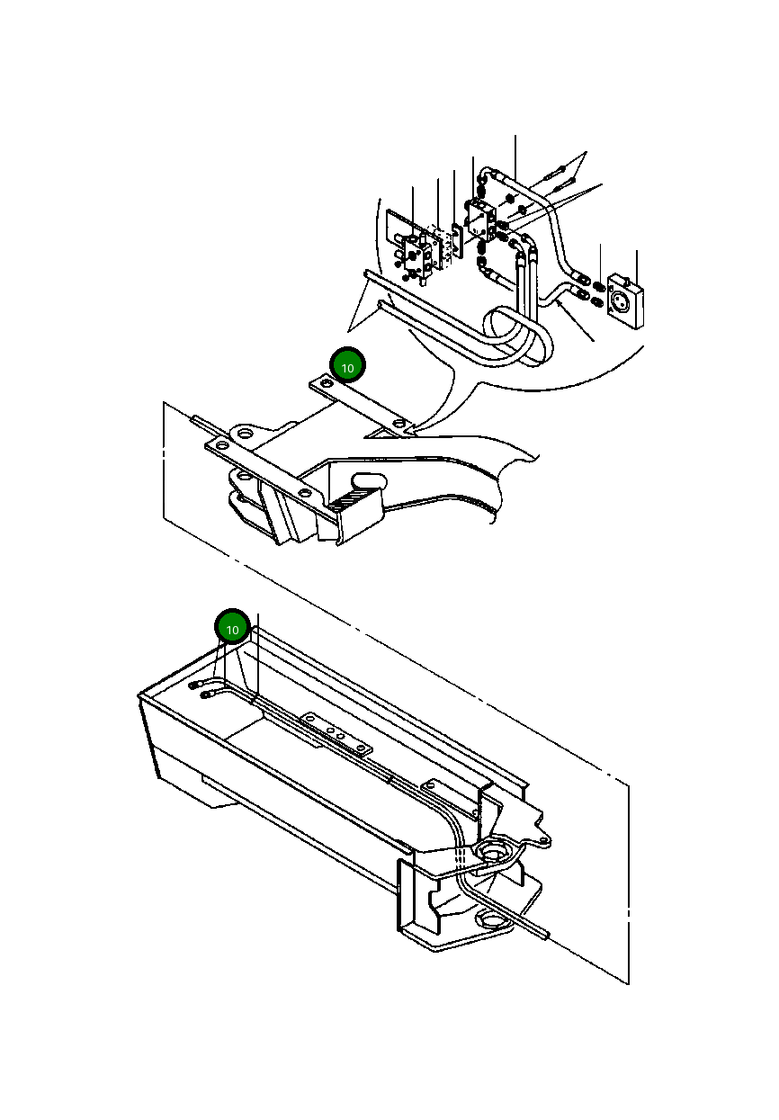 Шланг 1258 684 H1 Komatsu