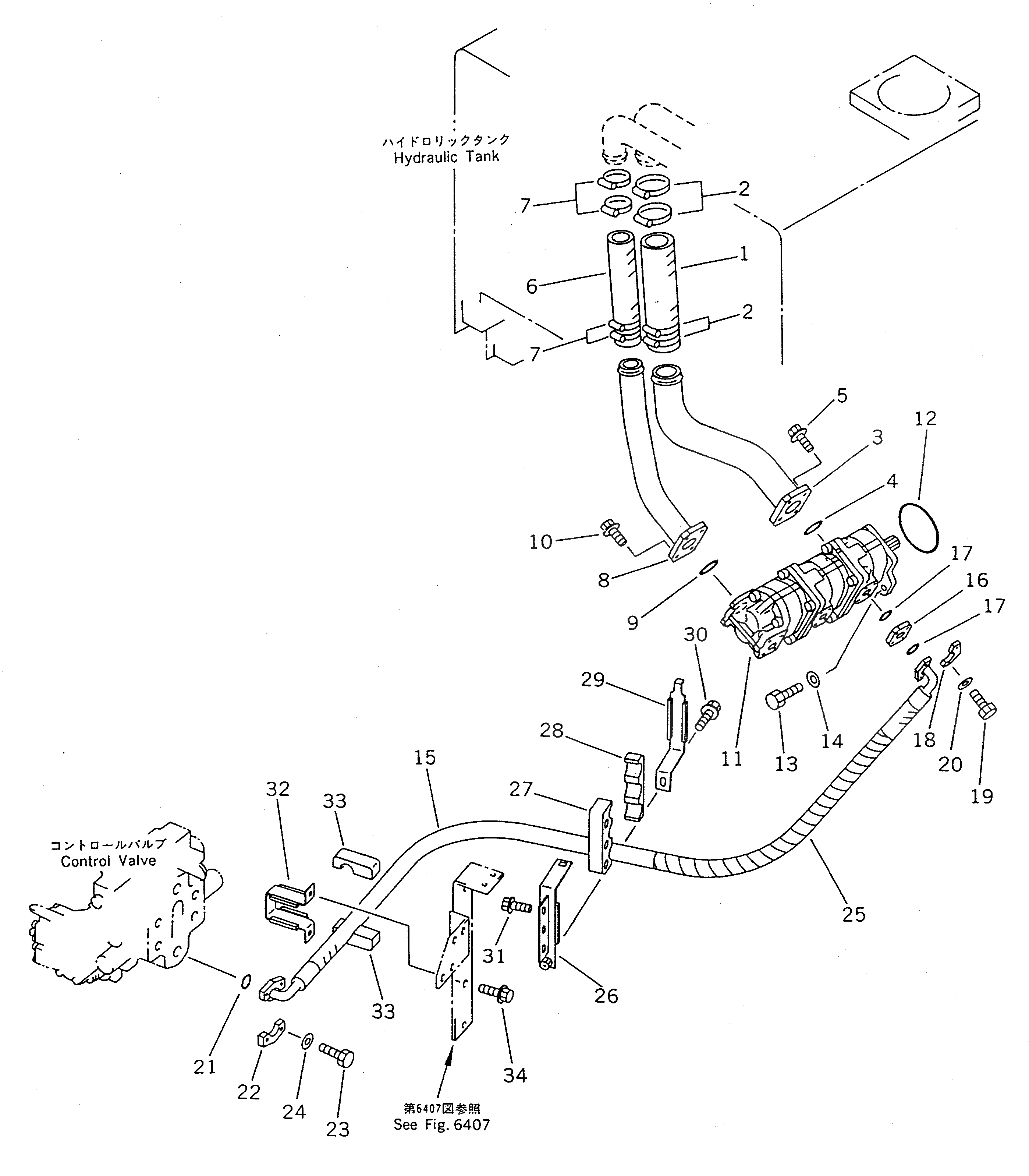 Шланг 07260-04730 Komatsu