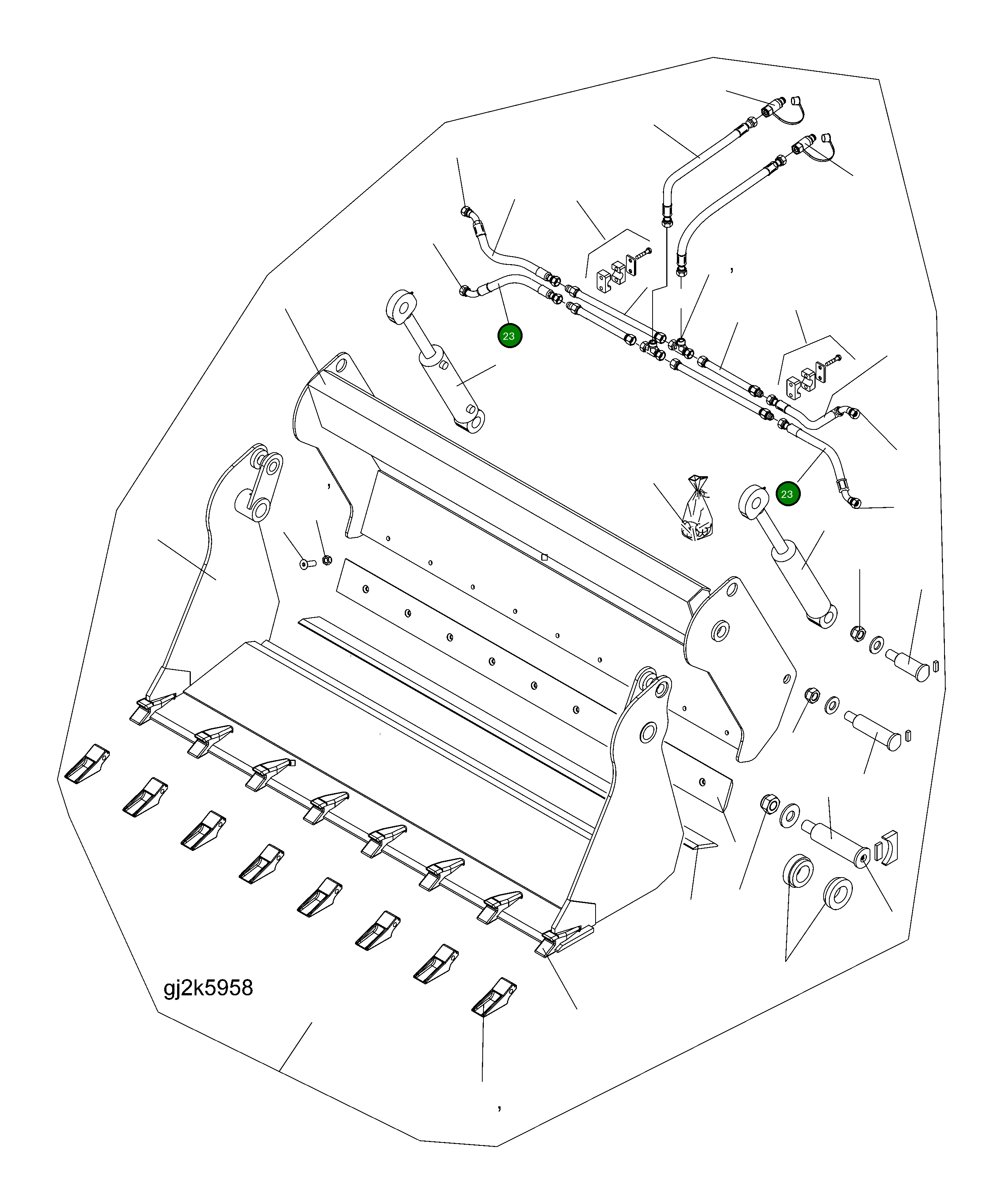 Шланг 416-71-H0P43 Komatsu