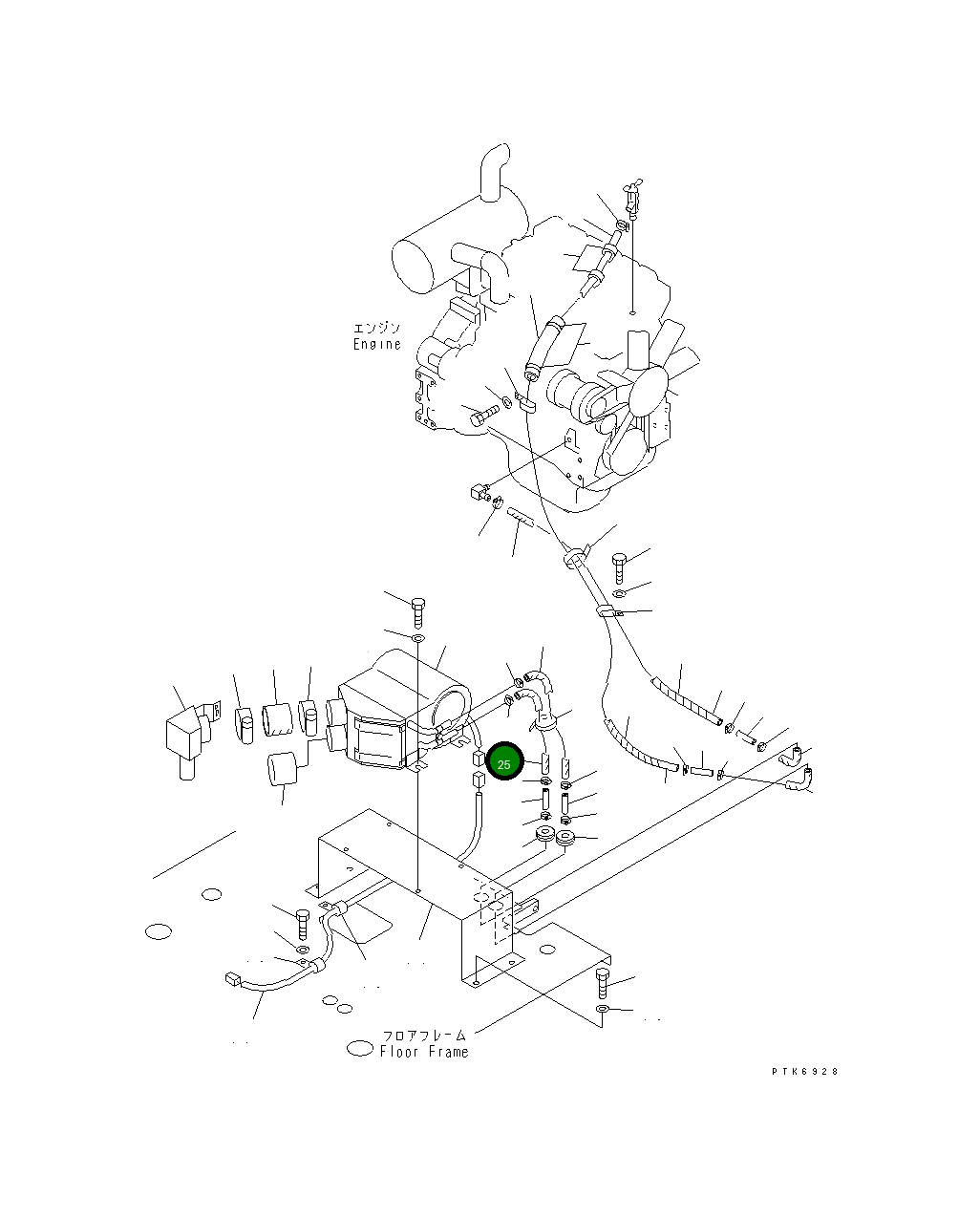 Шланг 09483-00403 Komatsu