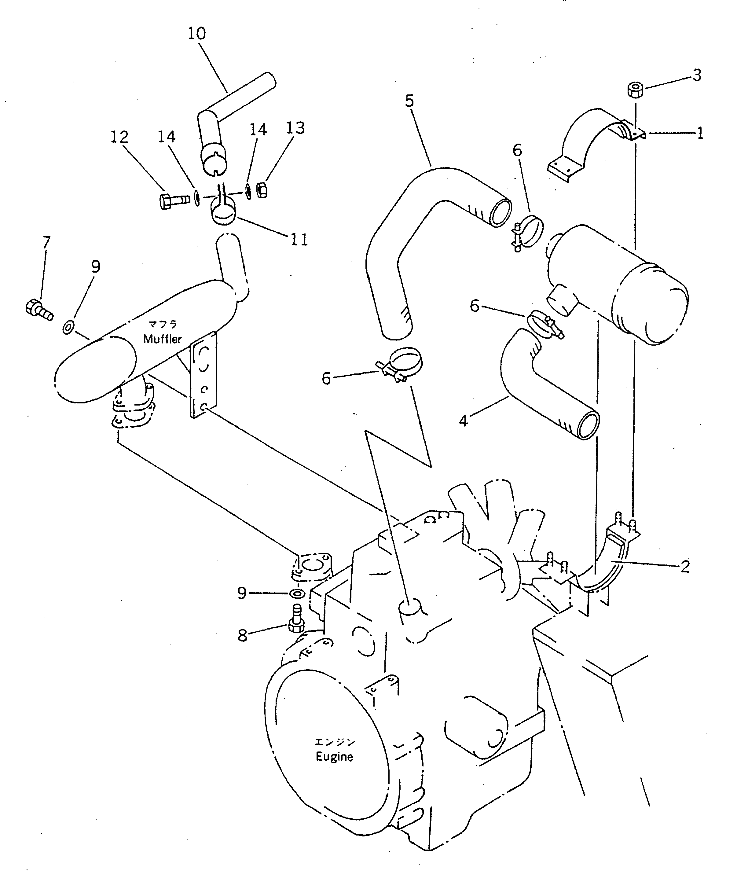 Шланг FF7822-02350 Komatsu