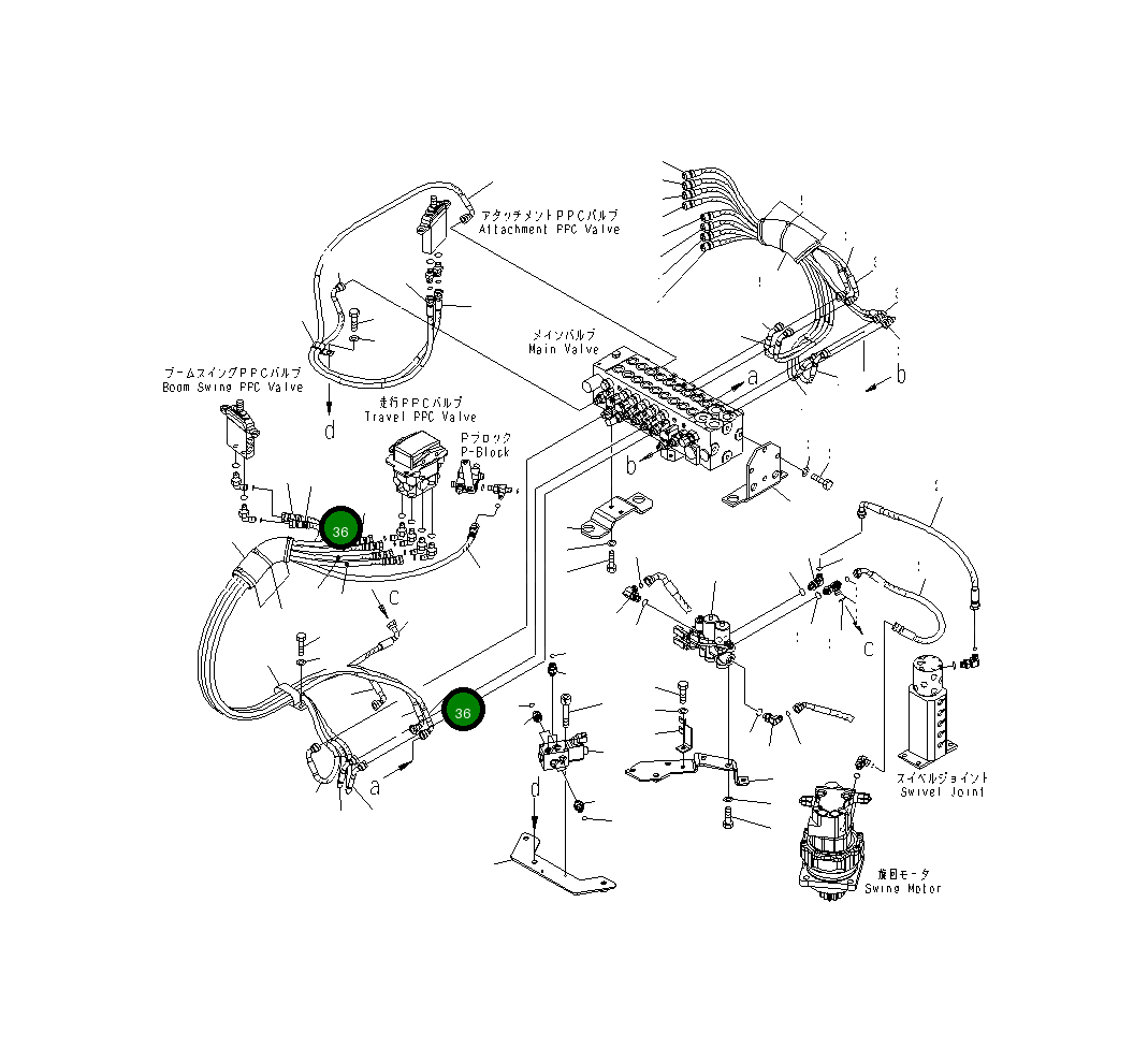 Шланг 22J-62-26831 Komatsu