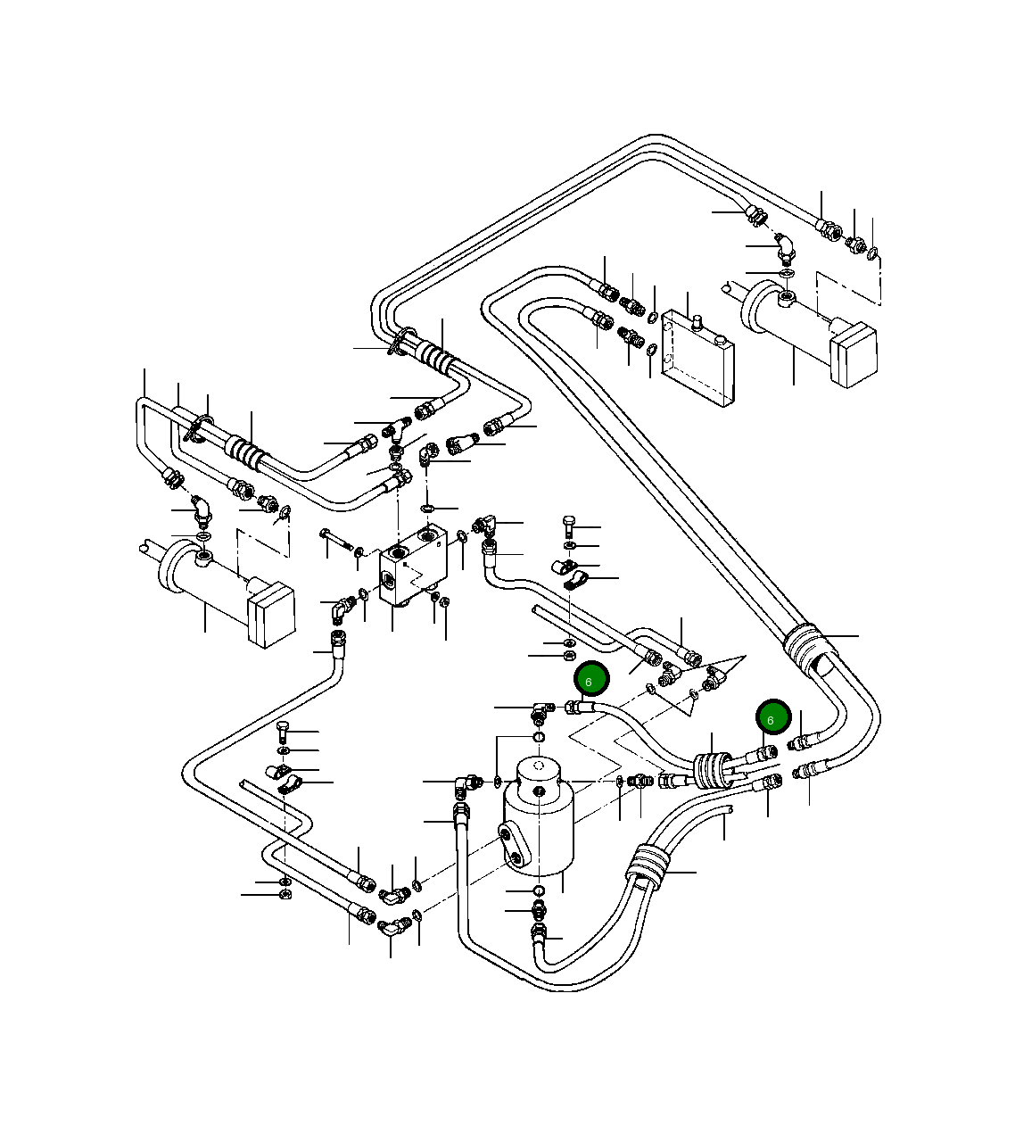 Шланг 1258 733 H1 Komatsu
