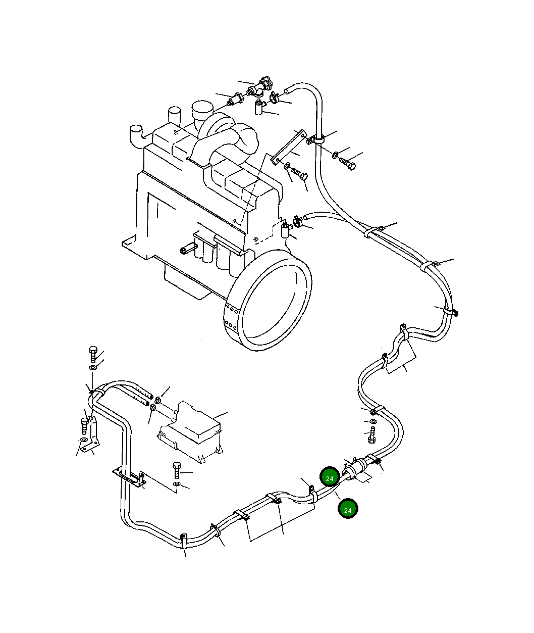 Шланг 09483-00476 Komatsu