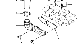 Шланг YM119654-12550 Komatsu