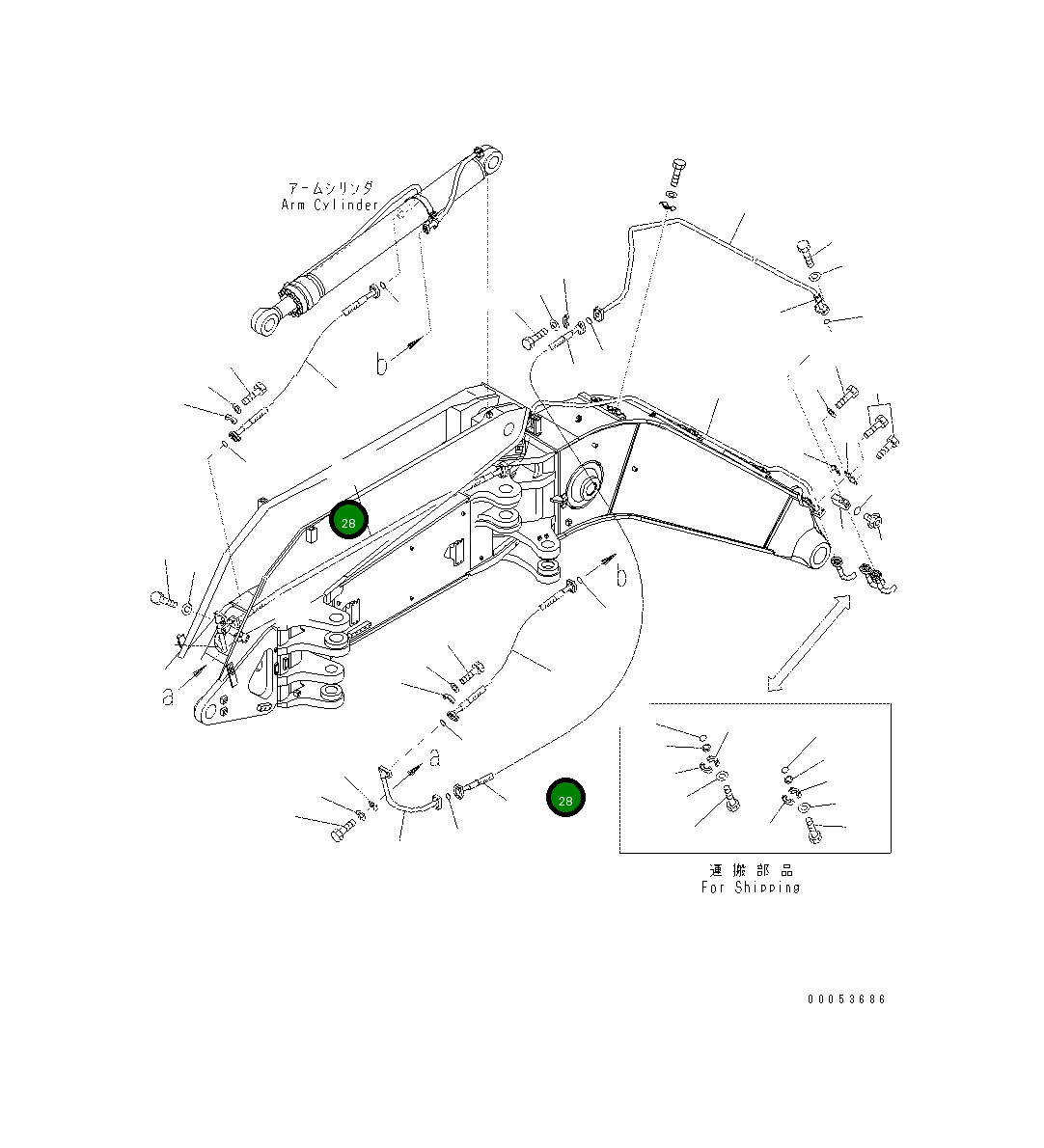 Шланг 07085-51022 Komatsu