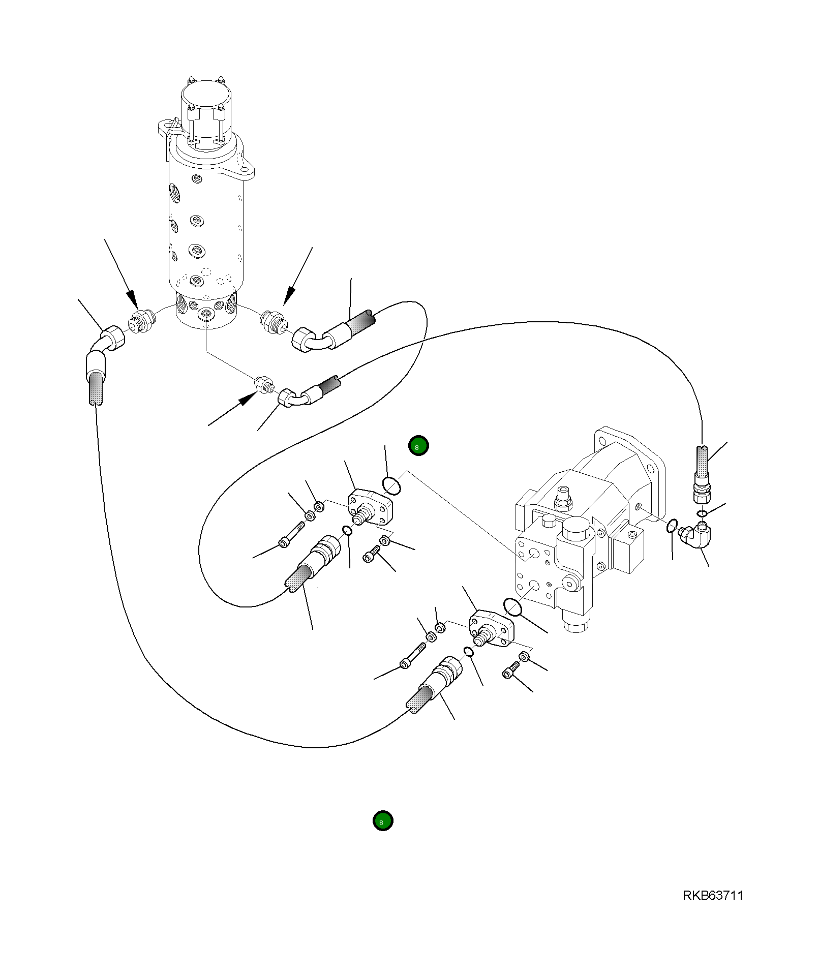 Шланг 21W-09-R1780 Komatsu