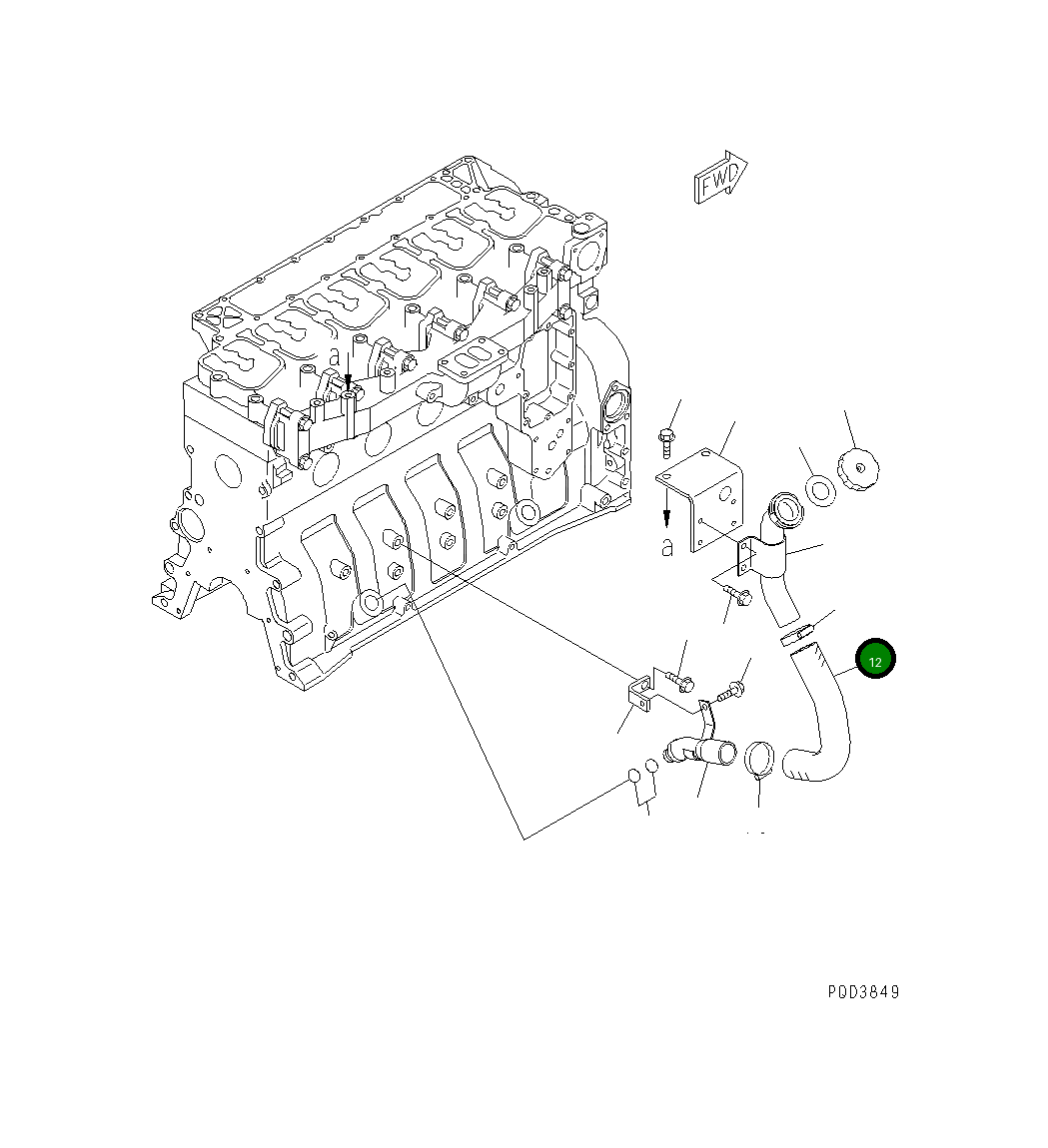 Шланг 6735-21-7420 Komatsu