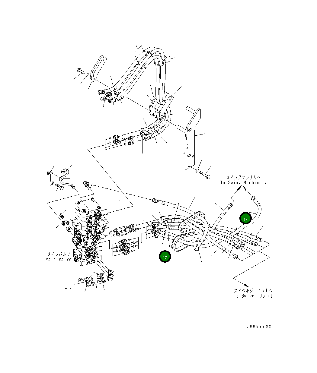 Шланг 22B-62-23361 Komatsu