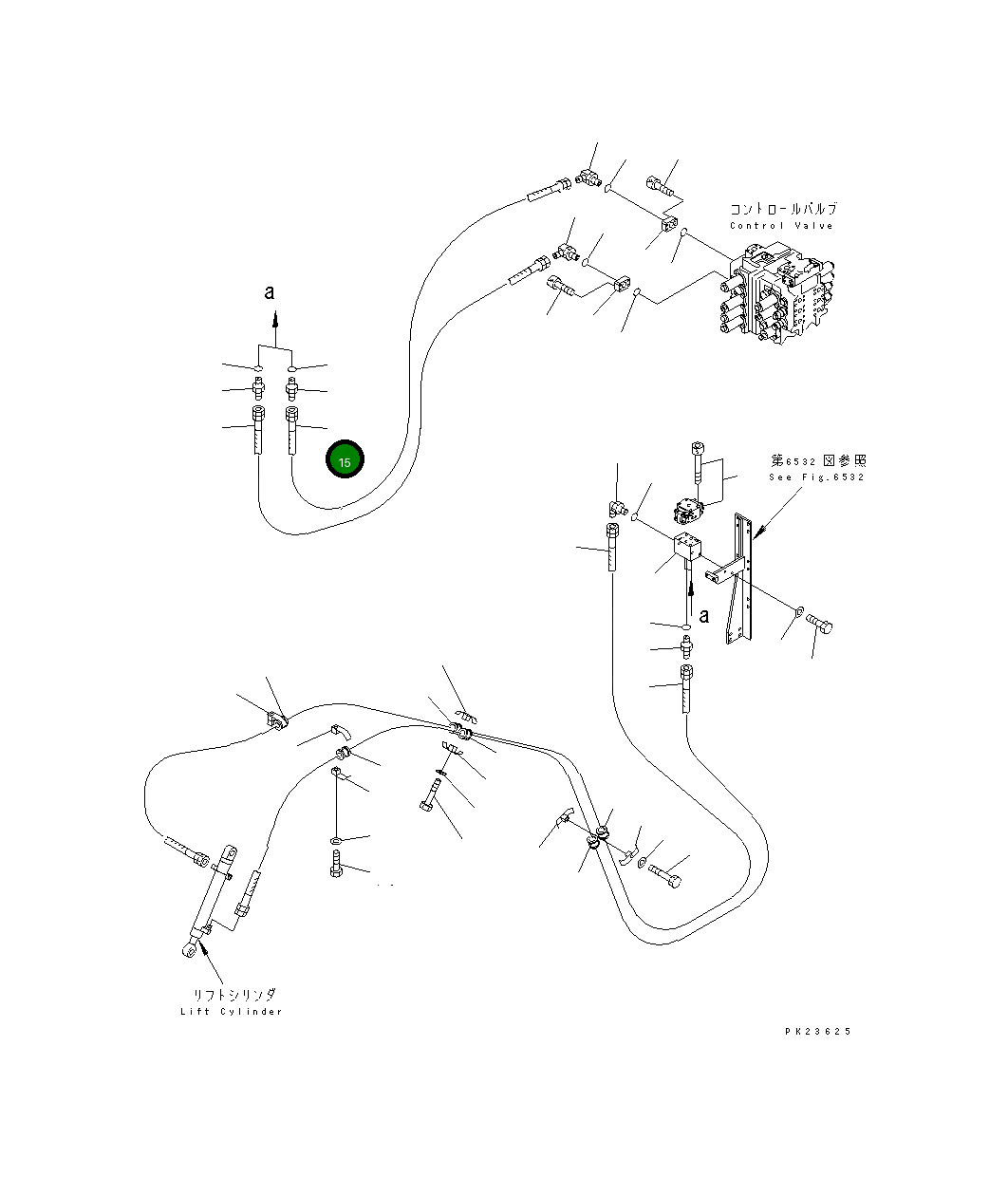 Шланг 07108-20224 Komatsu