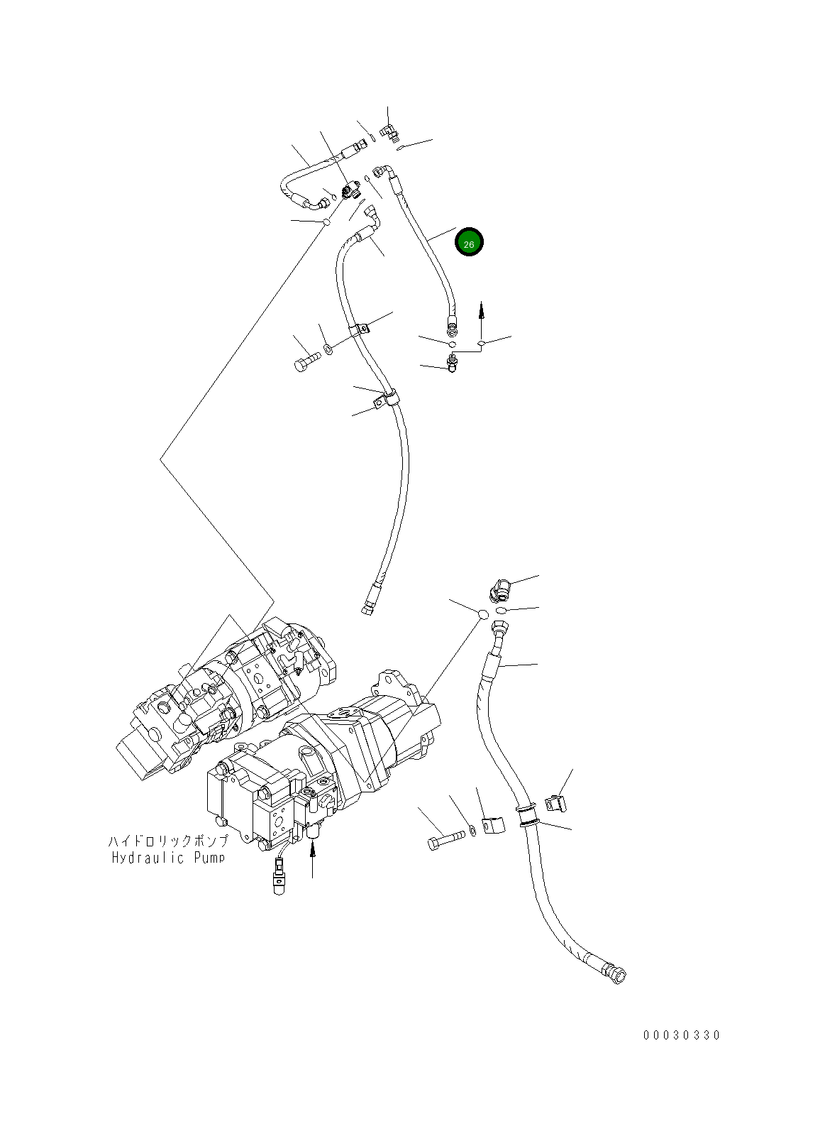 Шланг 02754-00205 Komatsu