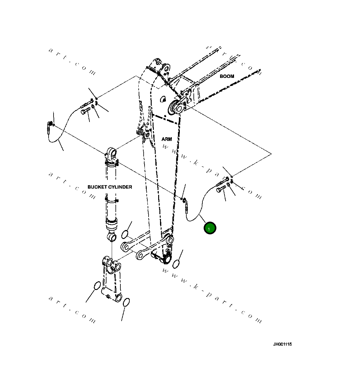 Шланг 206-943-3110 Komatsu