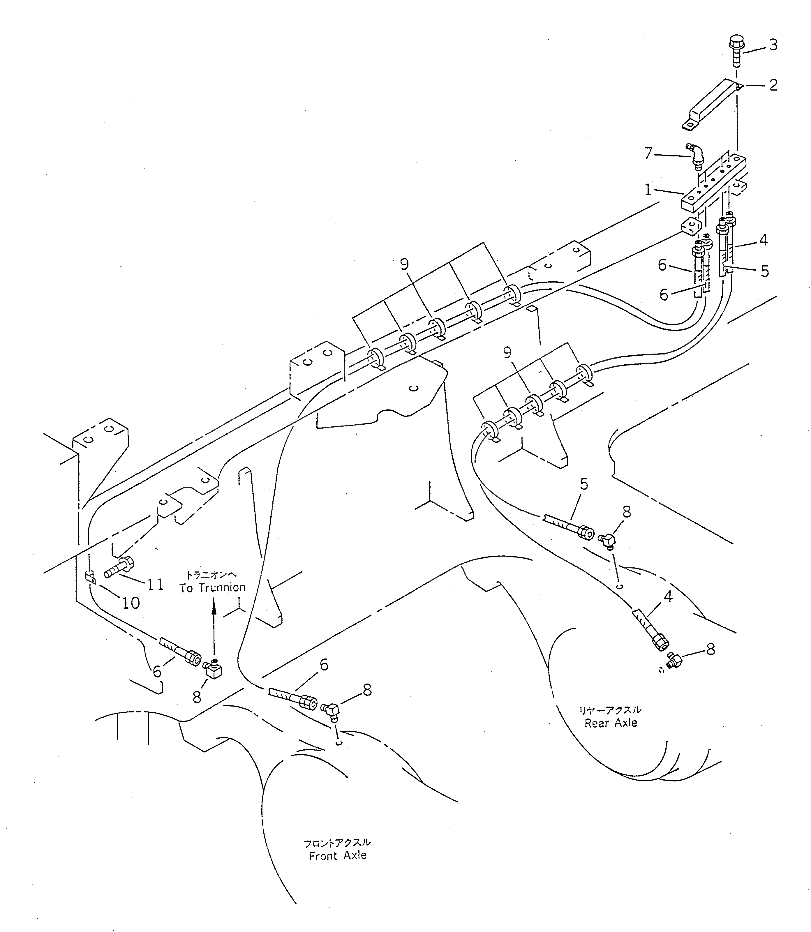 Шланг 41L-46-16140 Komatsu