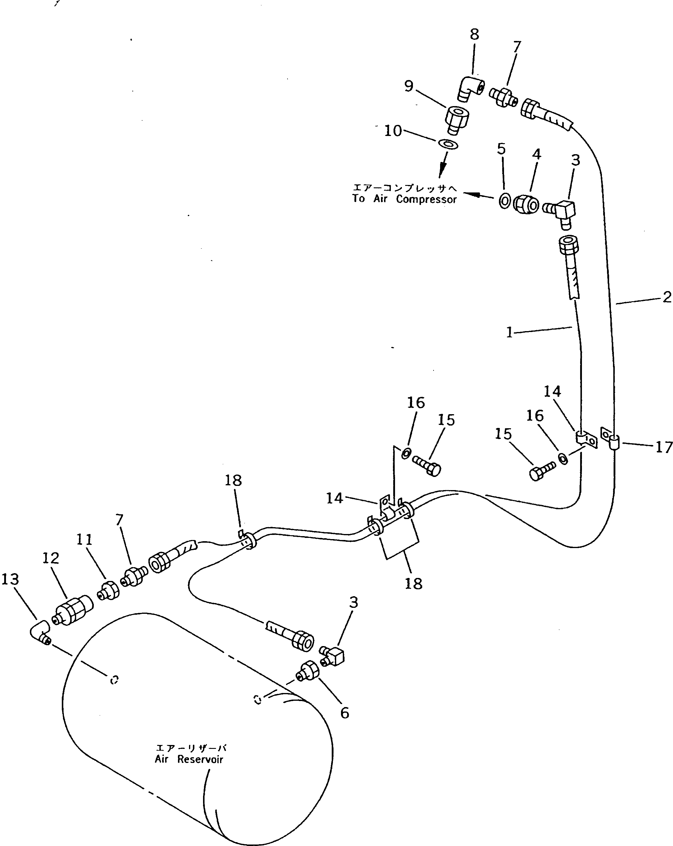 Шланг 20K-68-11440 Komatsu