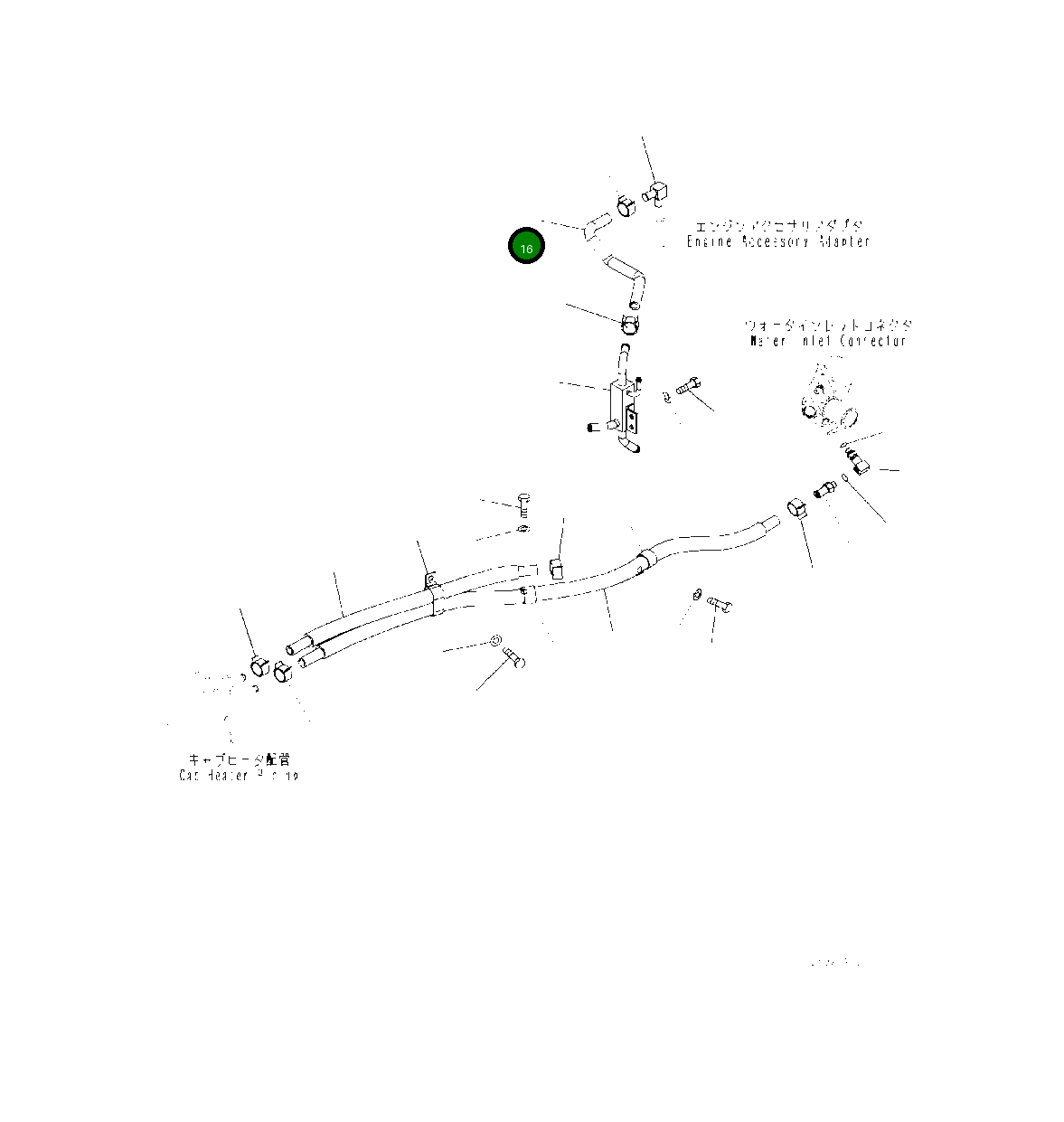 Шланг 419-07-61140 Komatsu