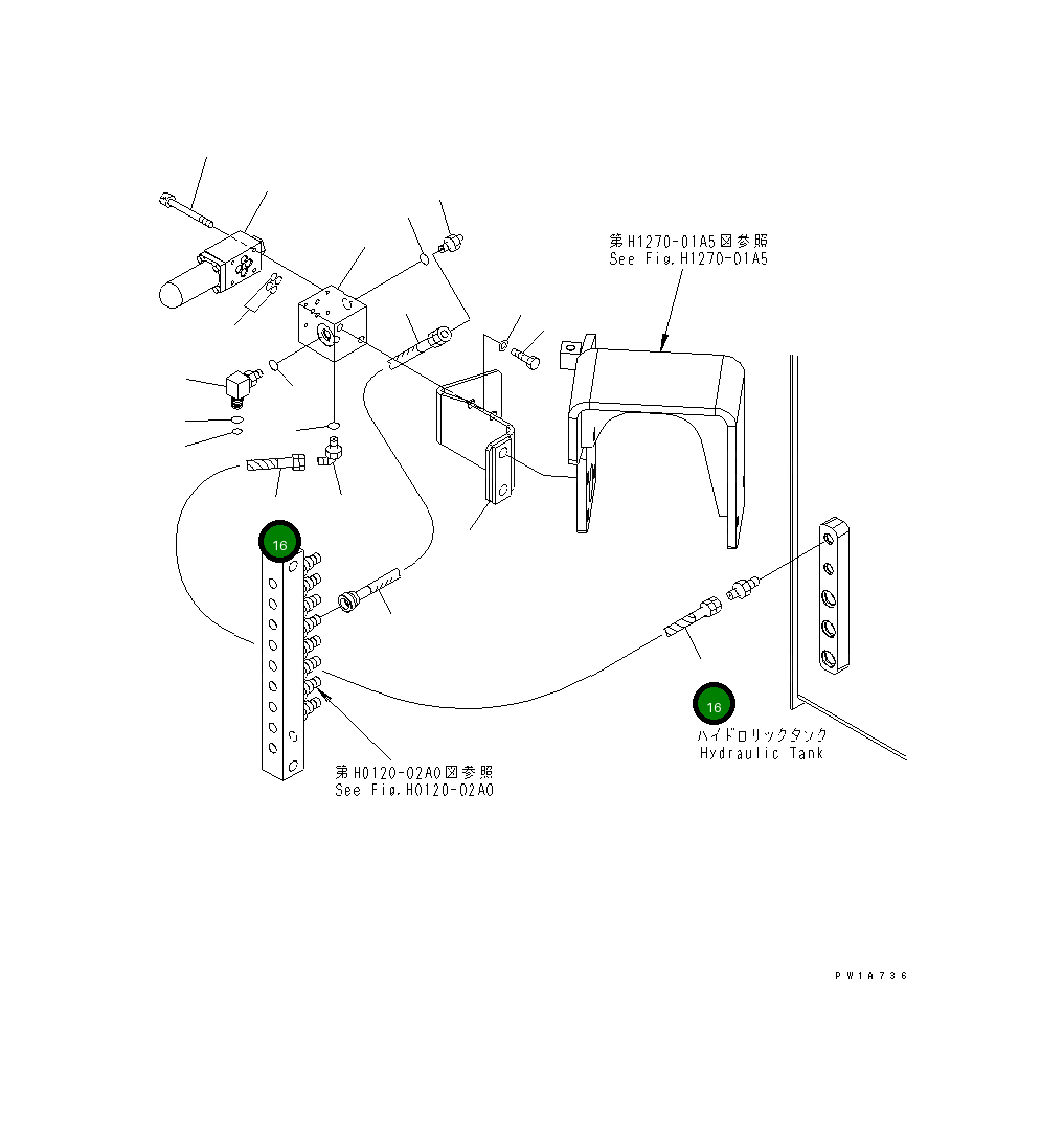 Шланг 22U-62-23870 Komatsu