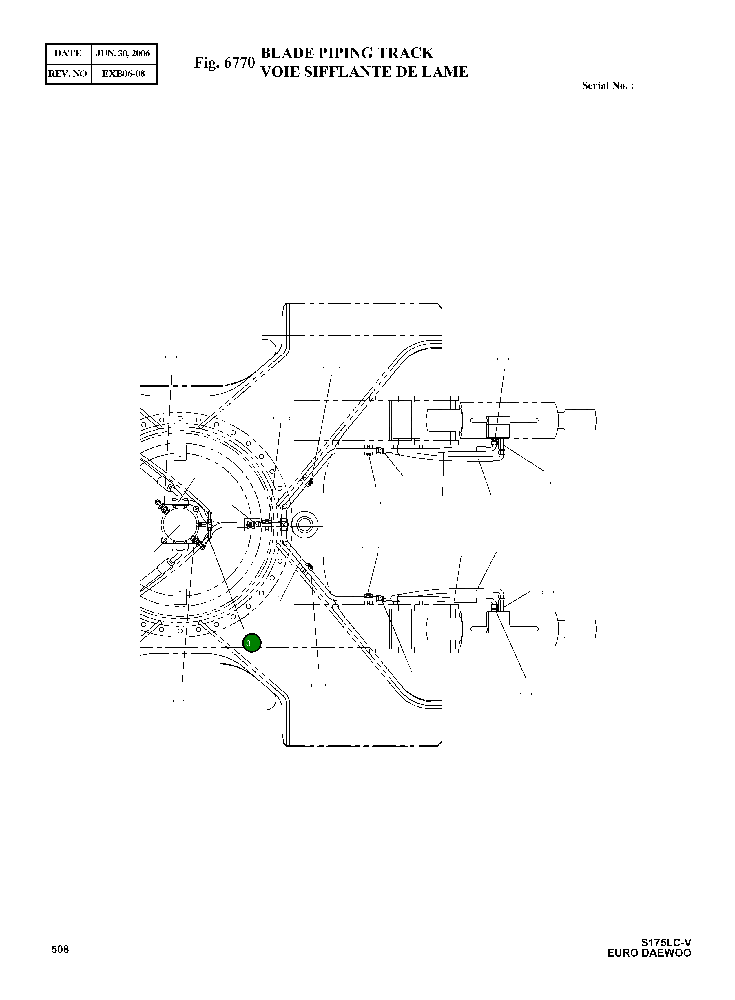 Шланг 2184-1197D174 Komatsu
