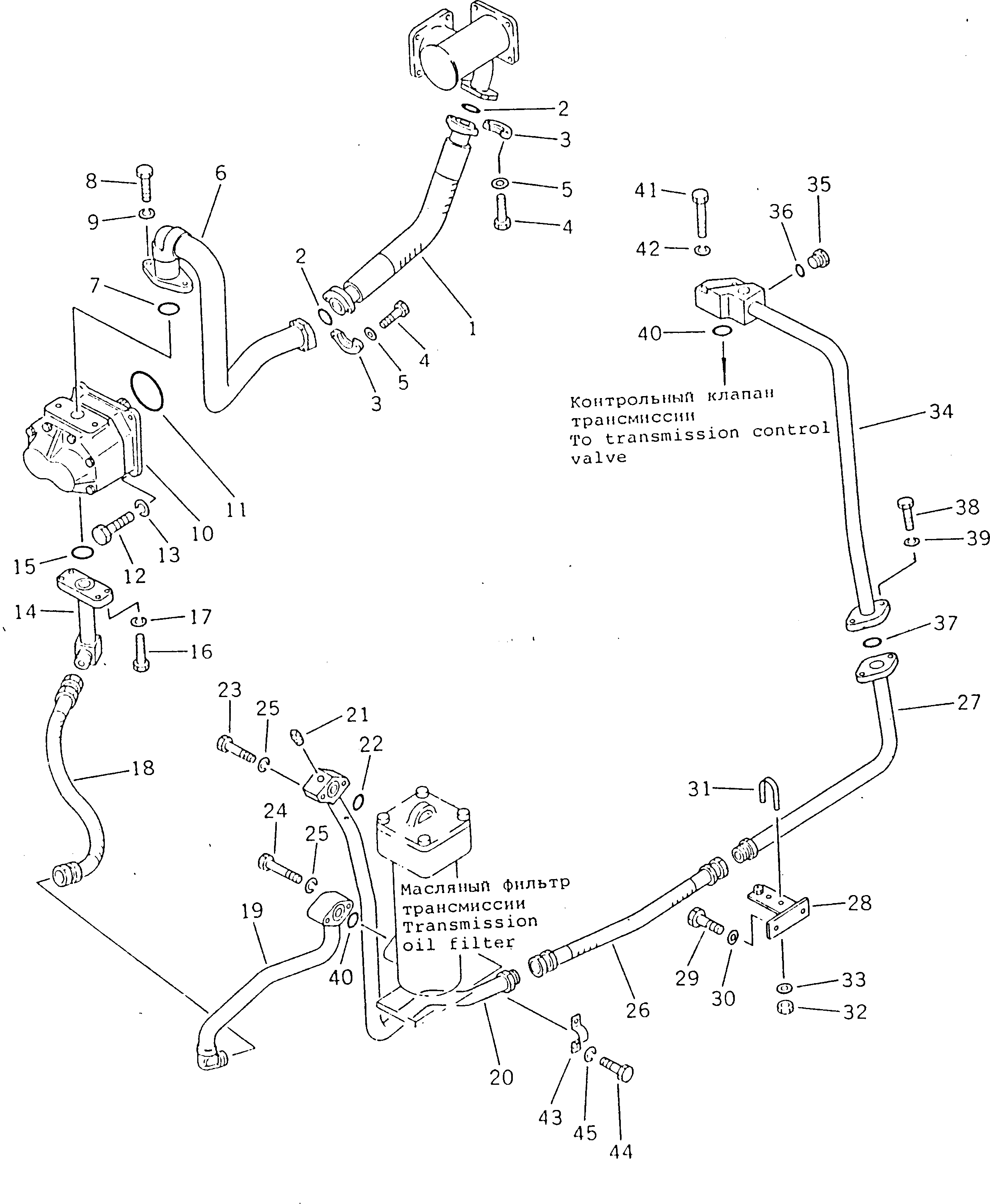 Шланг 195-49-13230 Komatsu
