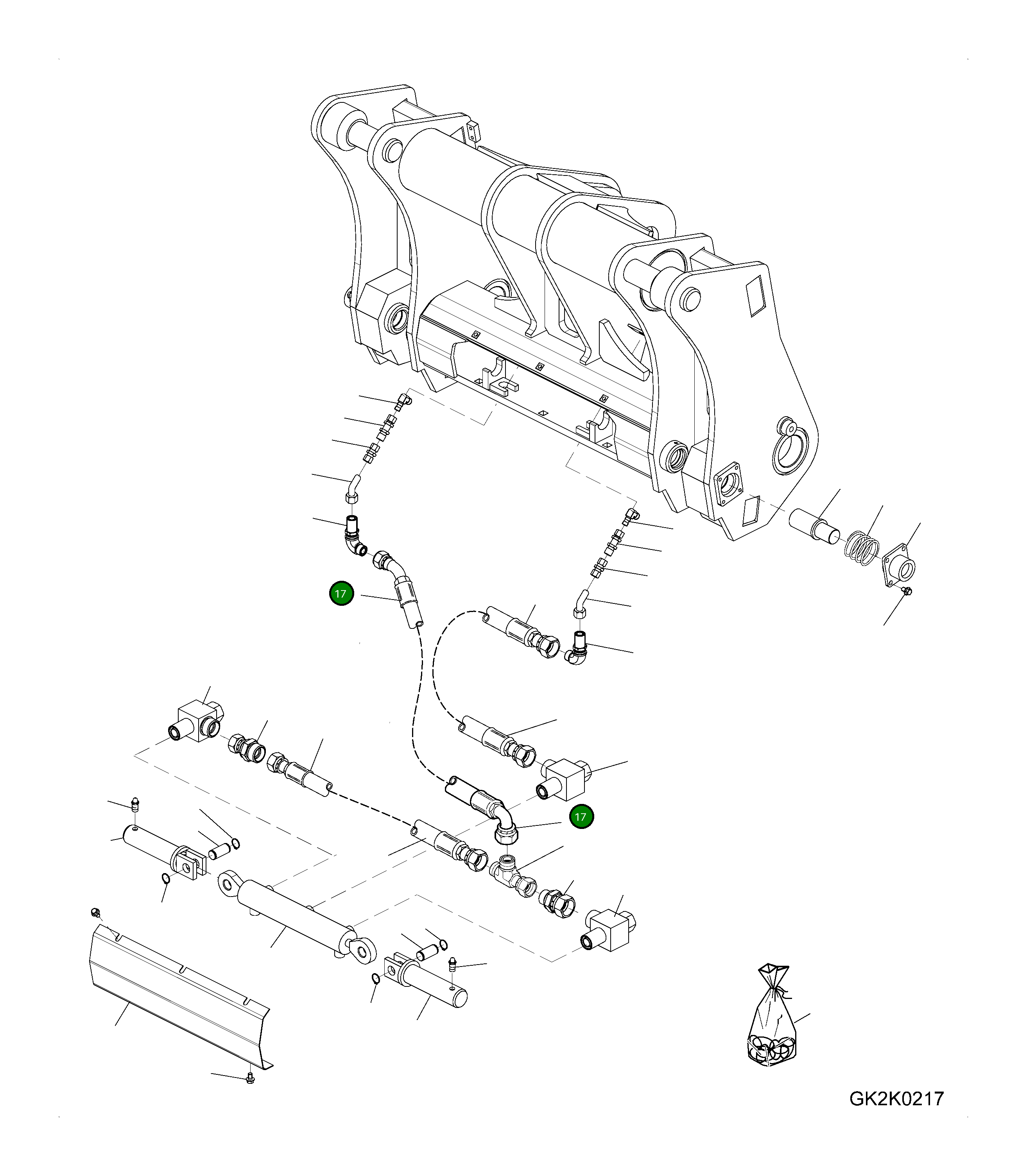 Шланг 418-71-H0P10 Komatsu