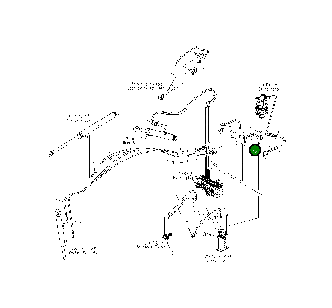 Шланг 22J-62-26570 Komatsu
