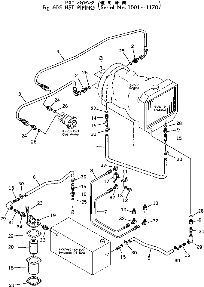Шланг 258-80-18340 Komatsu
