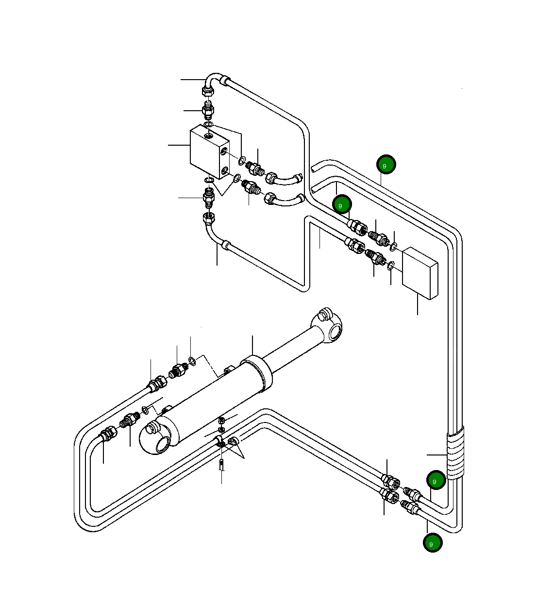 Шланг 1253 499 H1 Komatsu