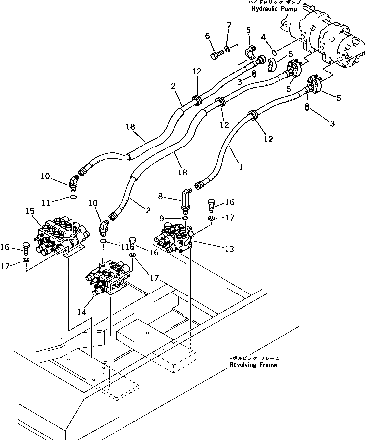 Шланг 20S-62-21210 Komatsu