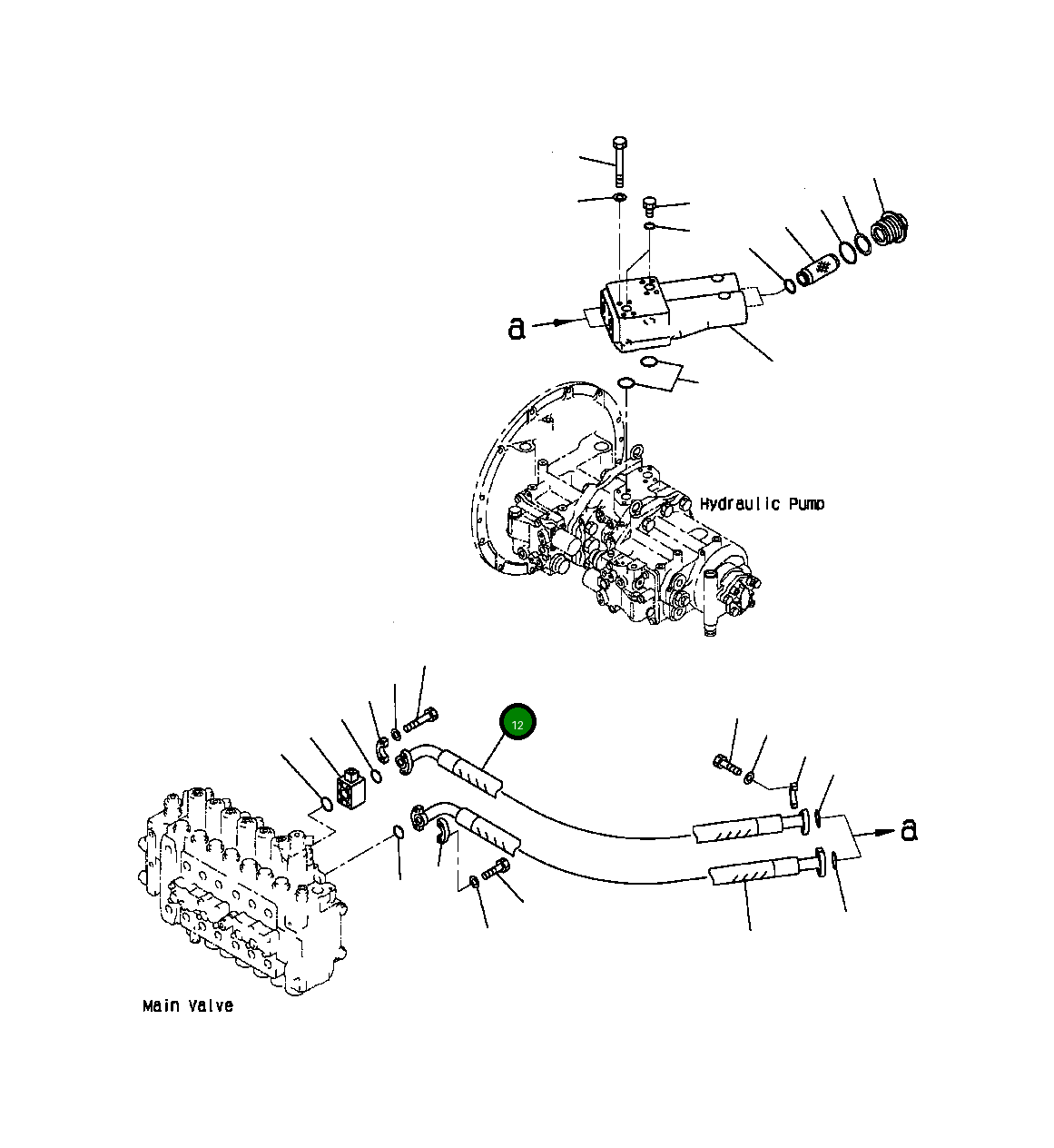 Шланг 07084-01011 Komatsu
