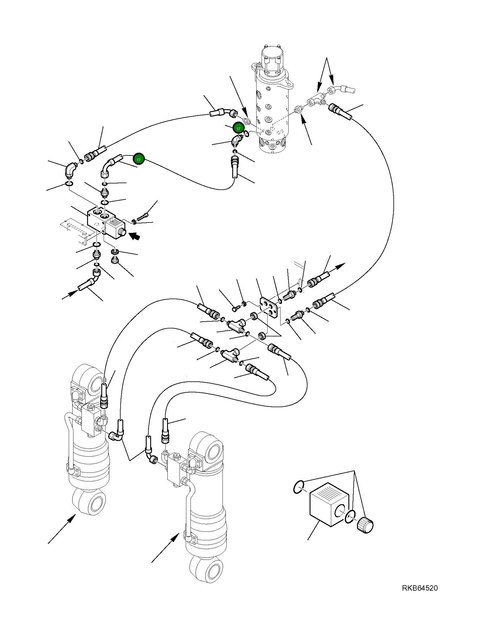 Шланг 21W-09-R2290 Komatsu