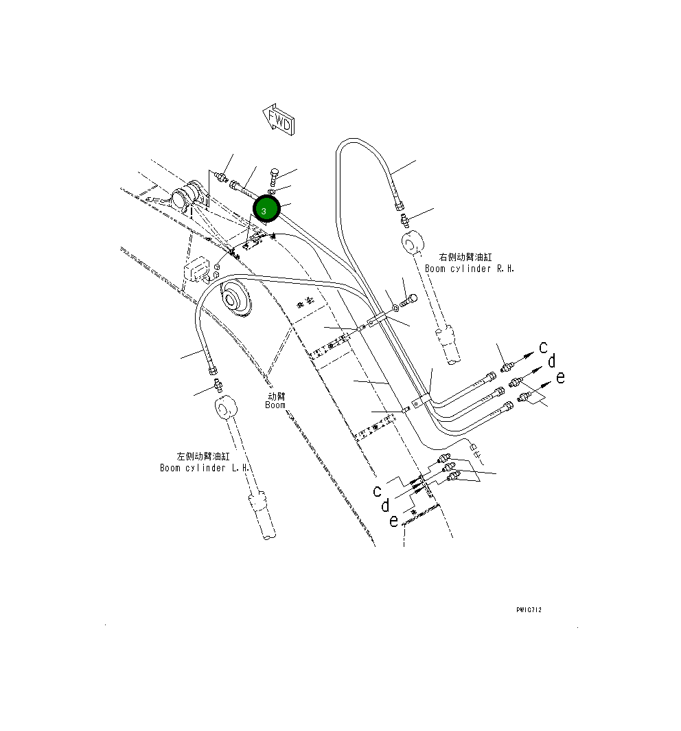 Шланг 206-70-71460 Komatsu