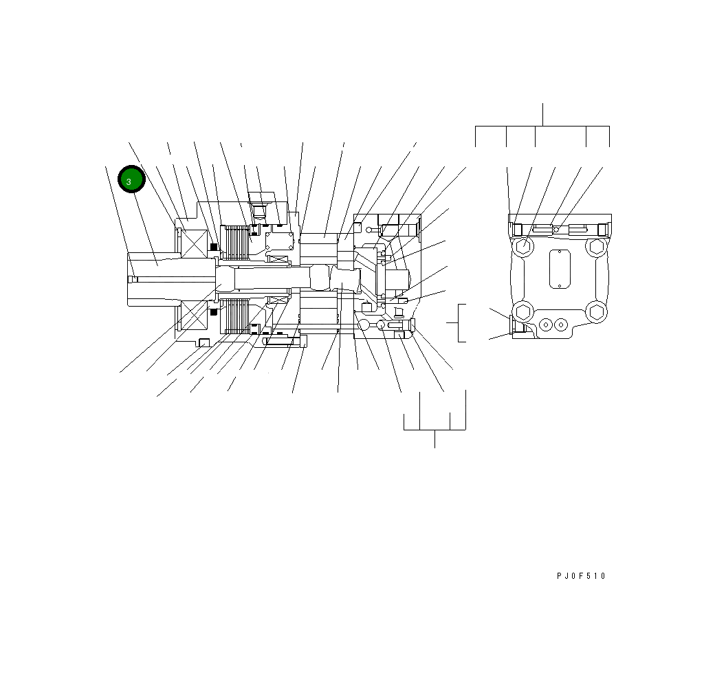 Шестерня STAD0899B Komatsu