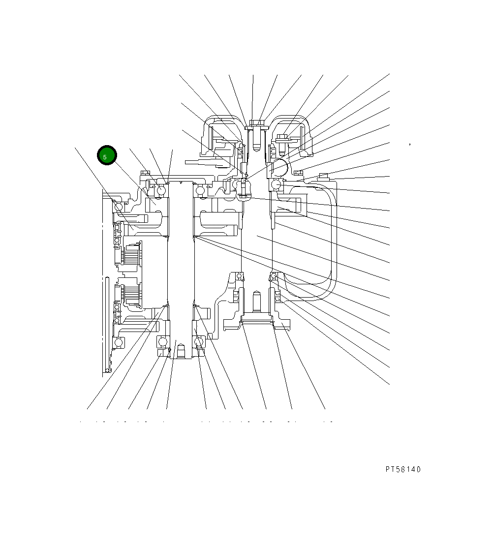 Шестерня DC77G2009000 Komatsu