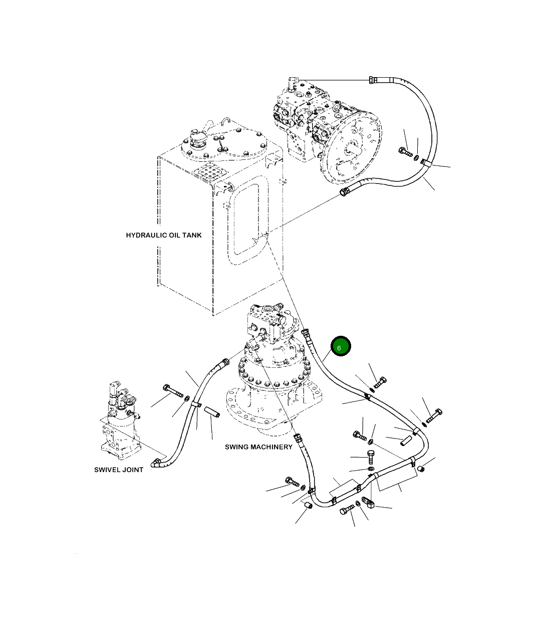 Шланг 206-62-36321 Komatsu
