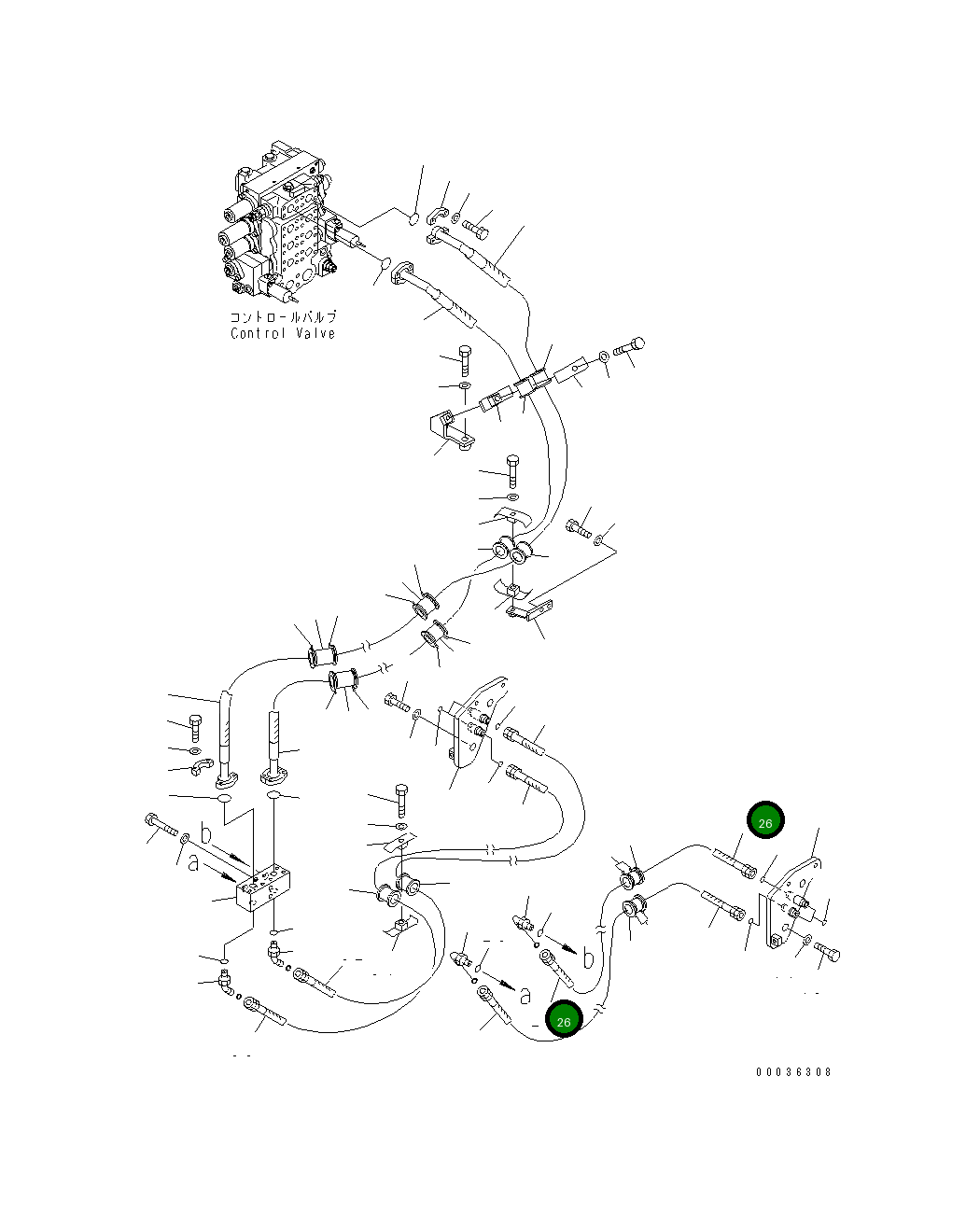 Шланг 02765-B0407 Komatsu