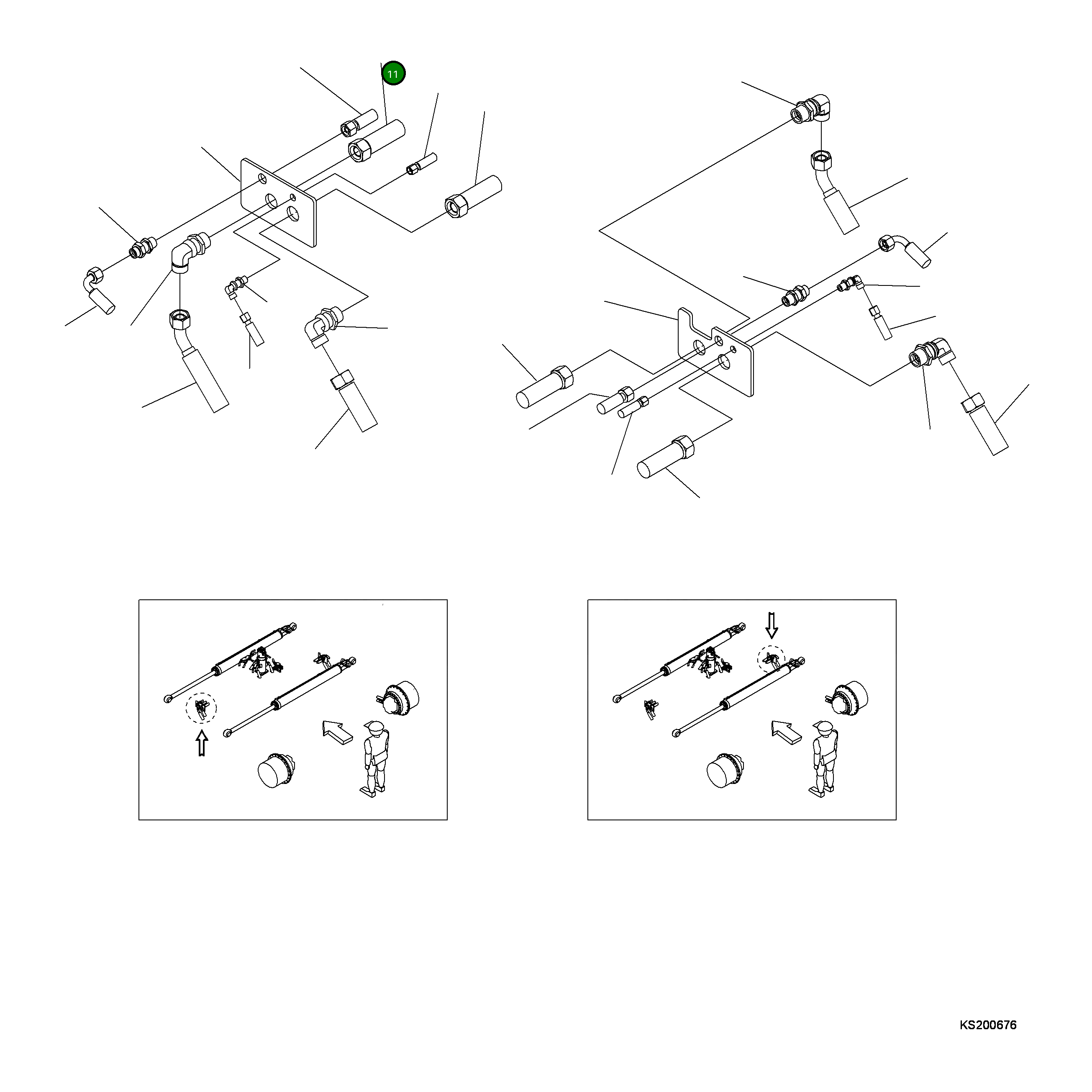 Шланг 207-62-KH450 Komatsu
