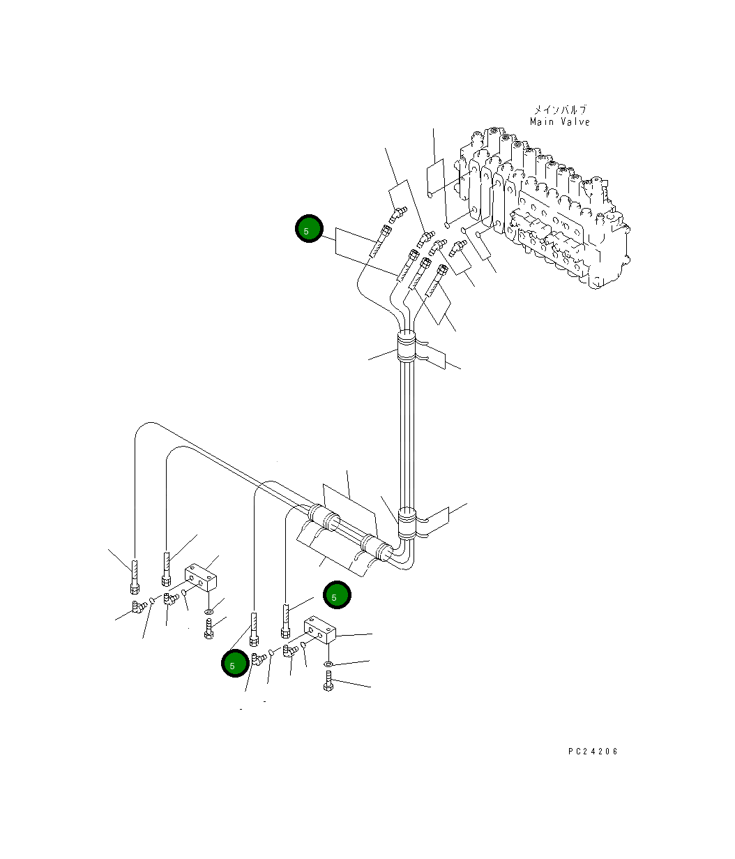 Шланг 07123-00321 Komatsu