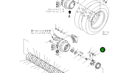 Шестерня 21J-22-11380 Komatsu
