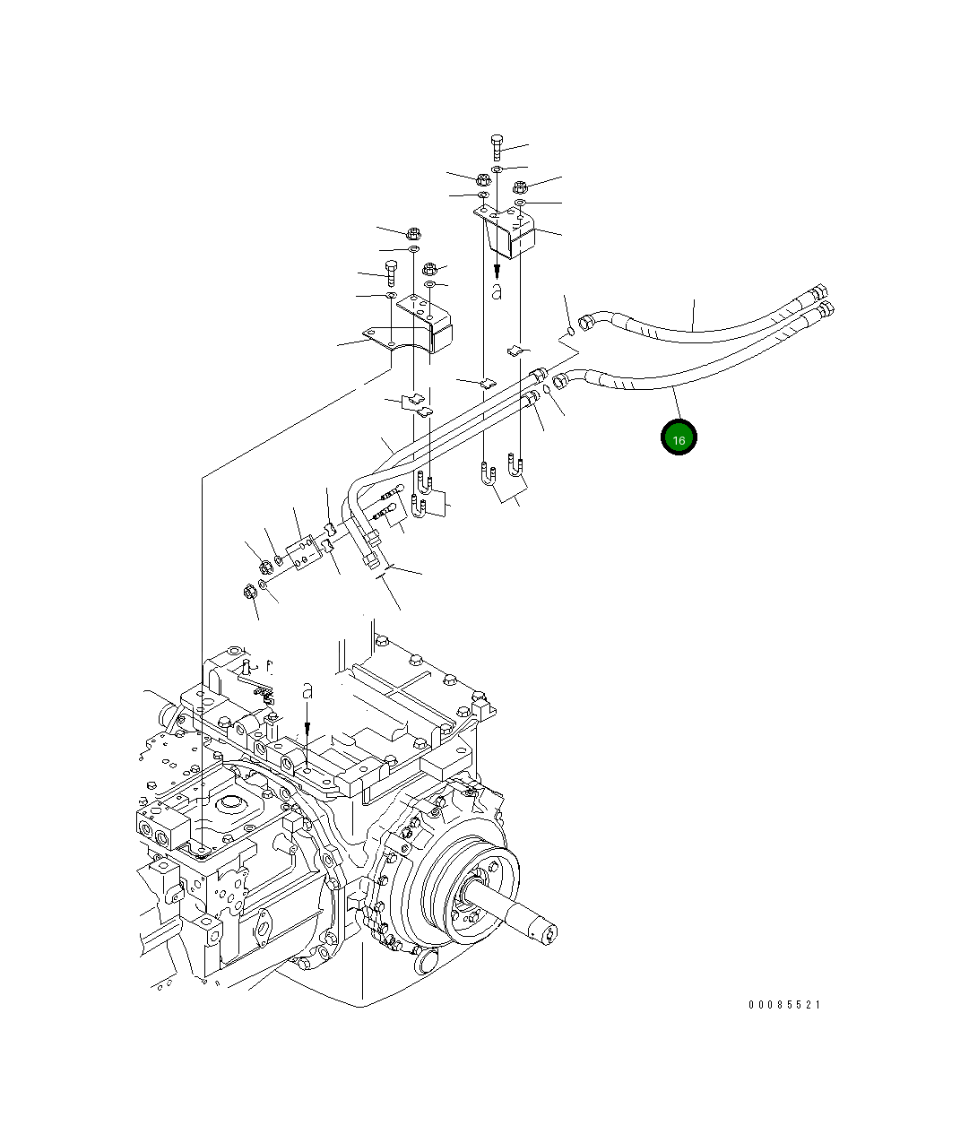 Шланг 02766-005A7 Komatsu