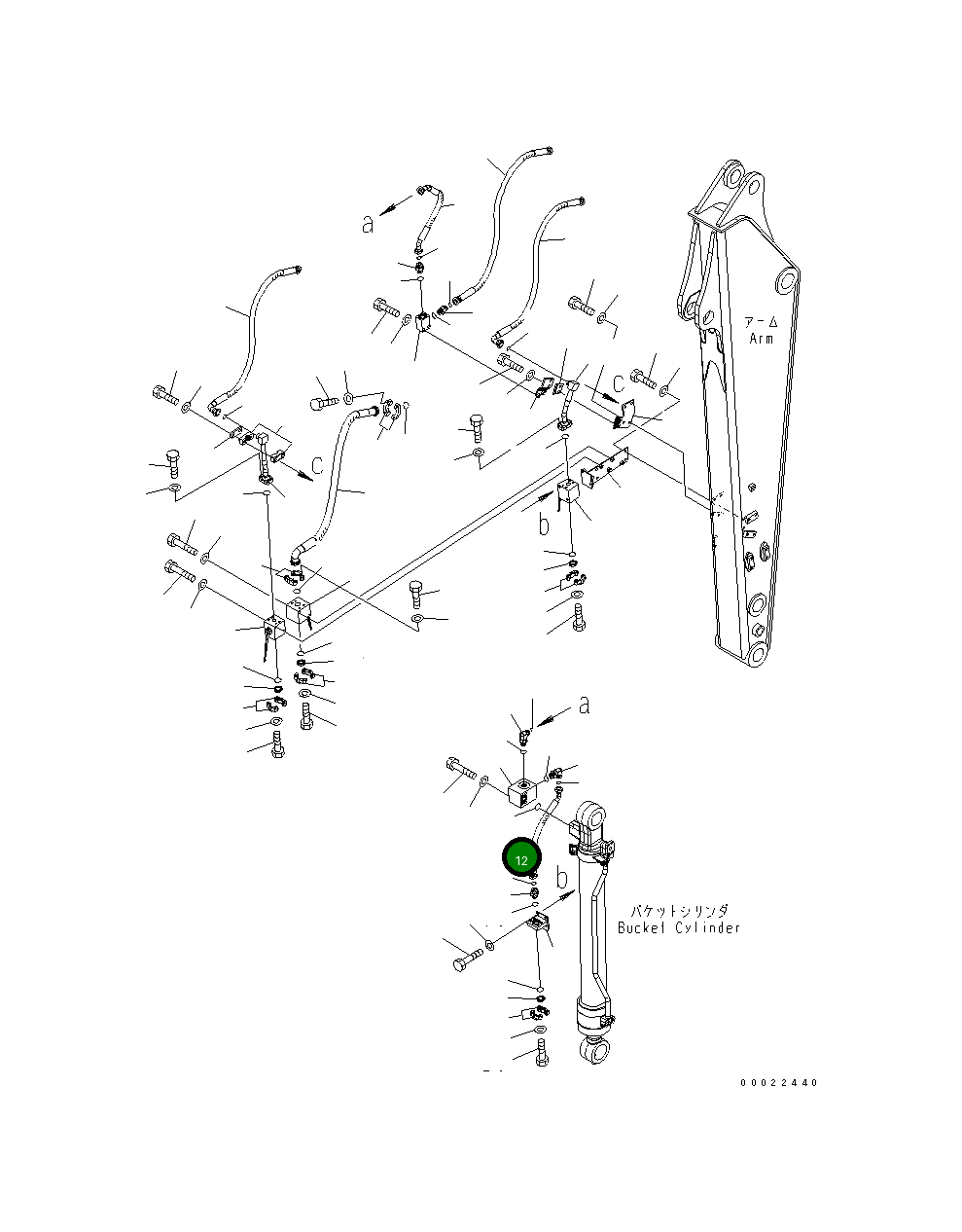 Шланг 02779-20505 Komatsu