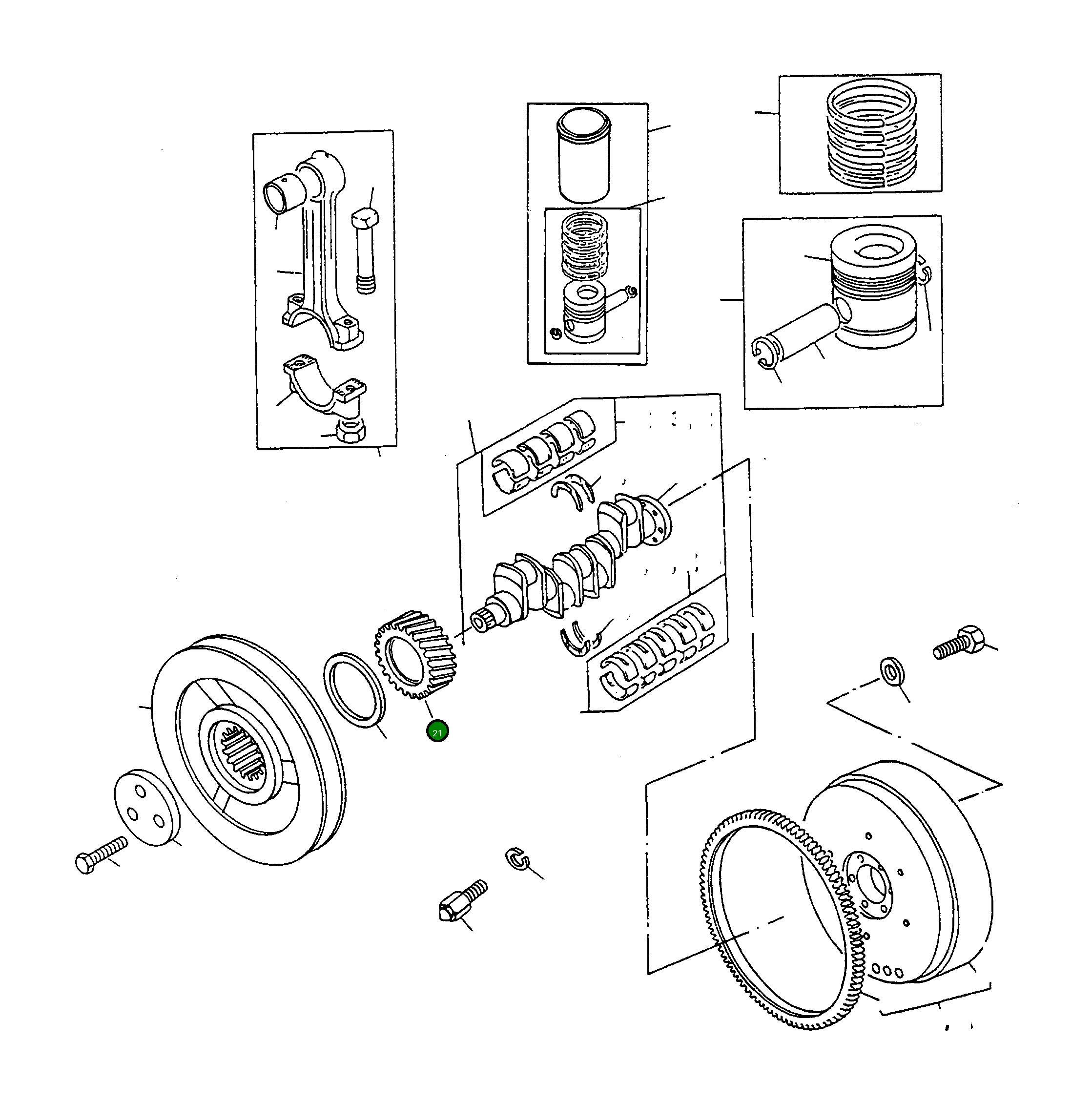 Шестерня 4906622M1 Komatsu