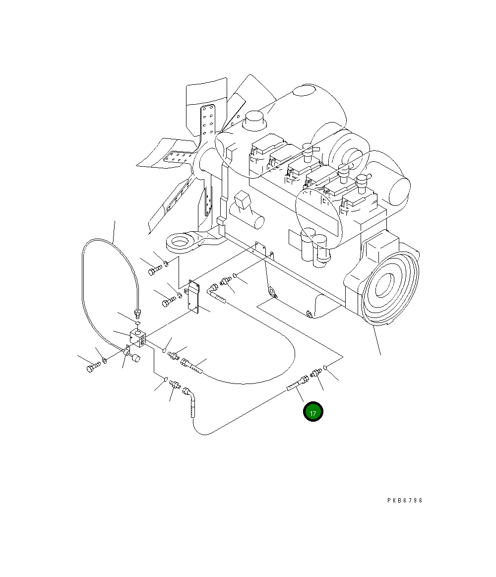 Шланг 209-01-78810 Komatsu
