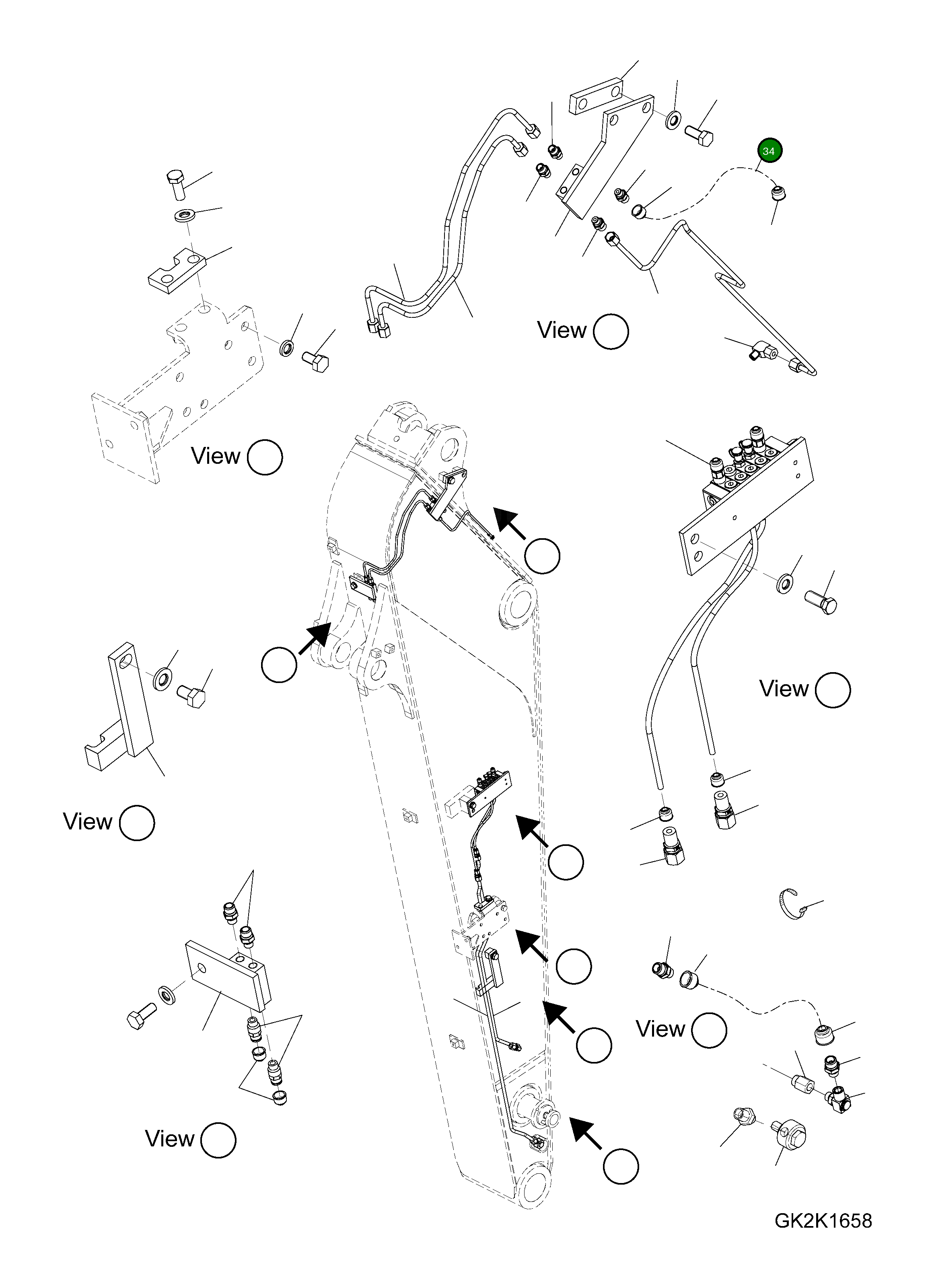 Шланг 20G-S95-H391 Komatsu