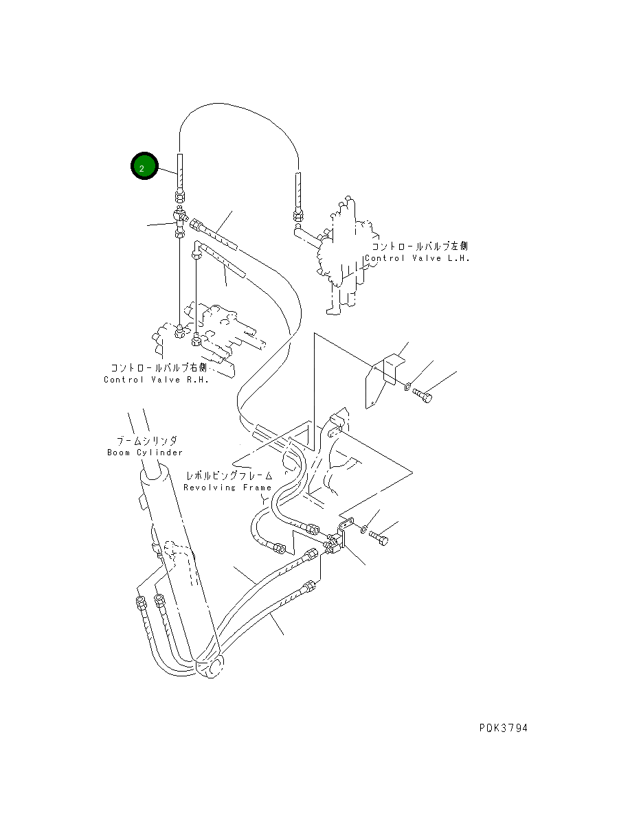 Шланг 20U-62-23570 Komatsu