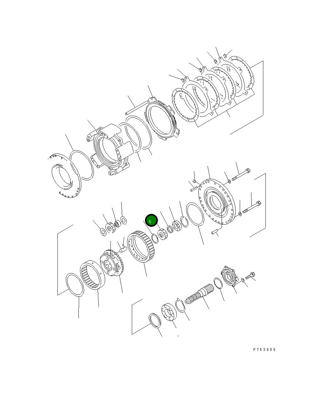 Шестерня 234-15-22220 Komatsu