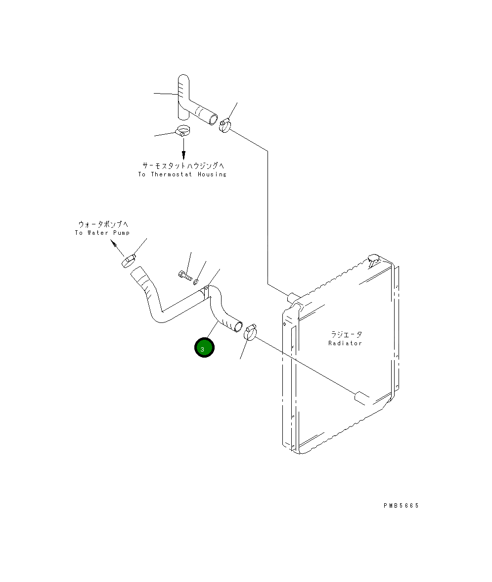 Шланг 20Y-03-K1230 Komatsu