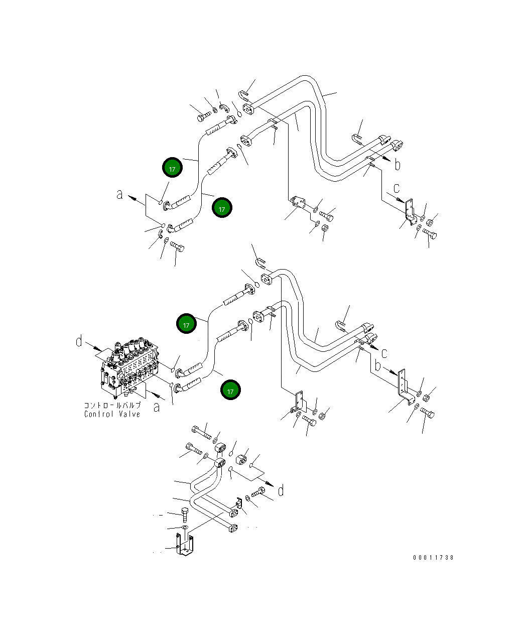 Шланг 198-61-61610 Komatsu